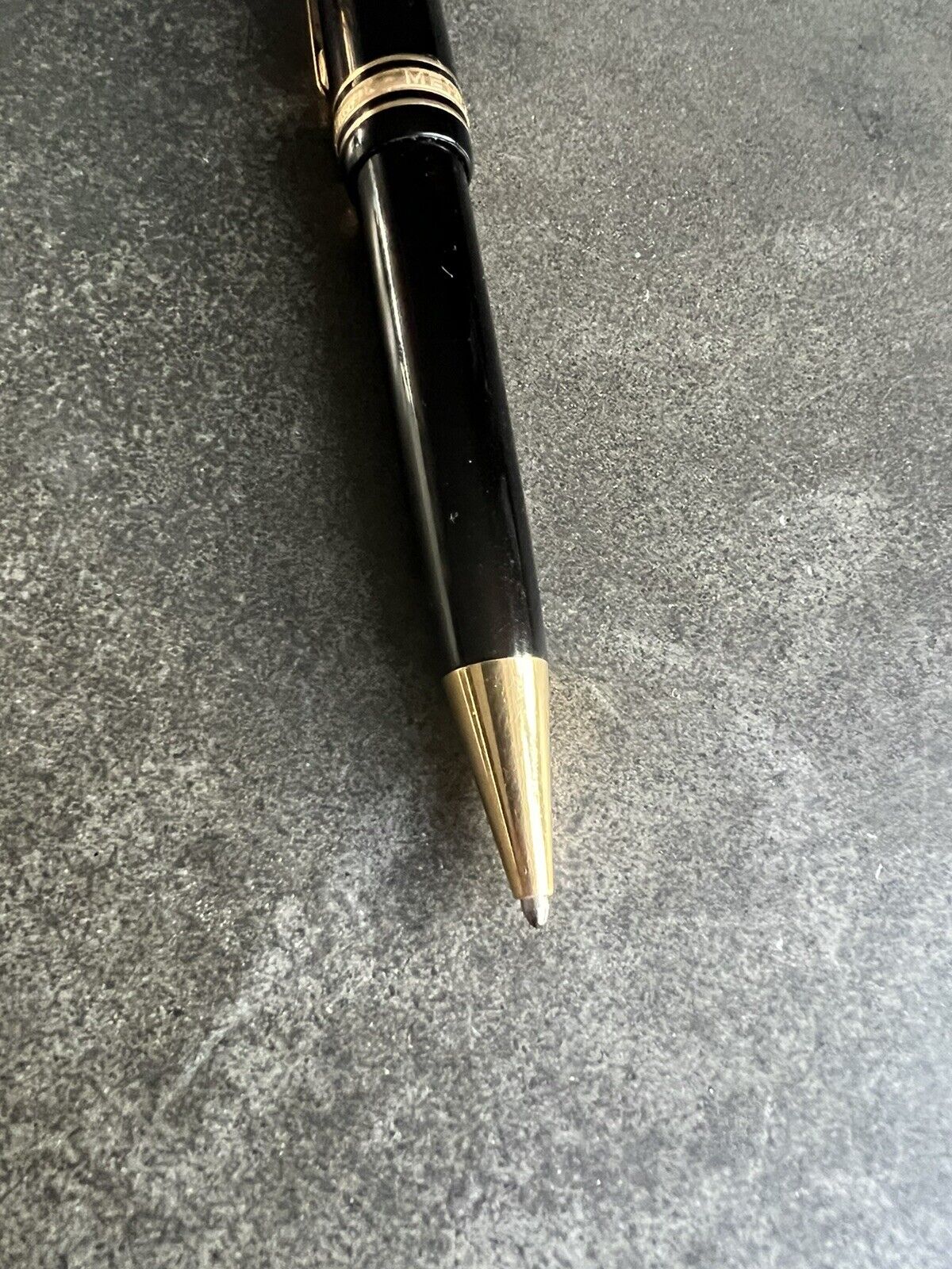 montblanc meisterstuck ballpoint pen gold