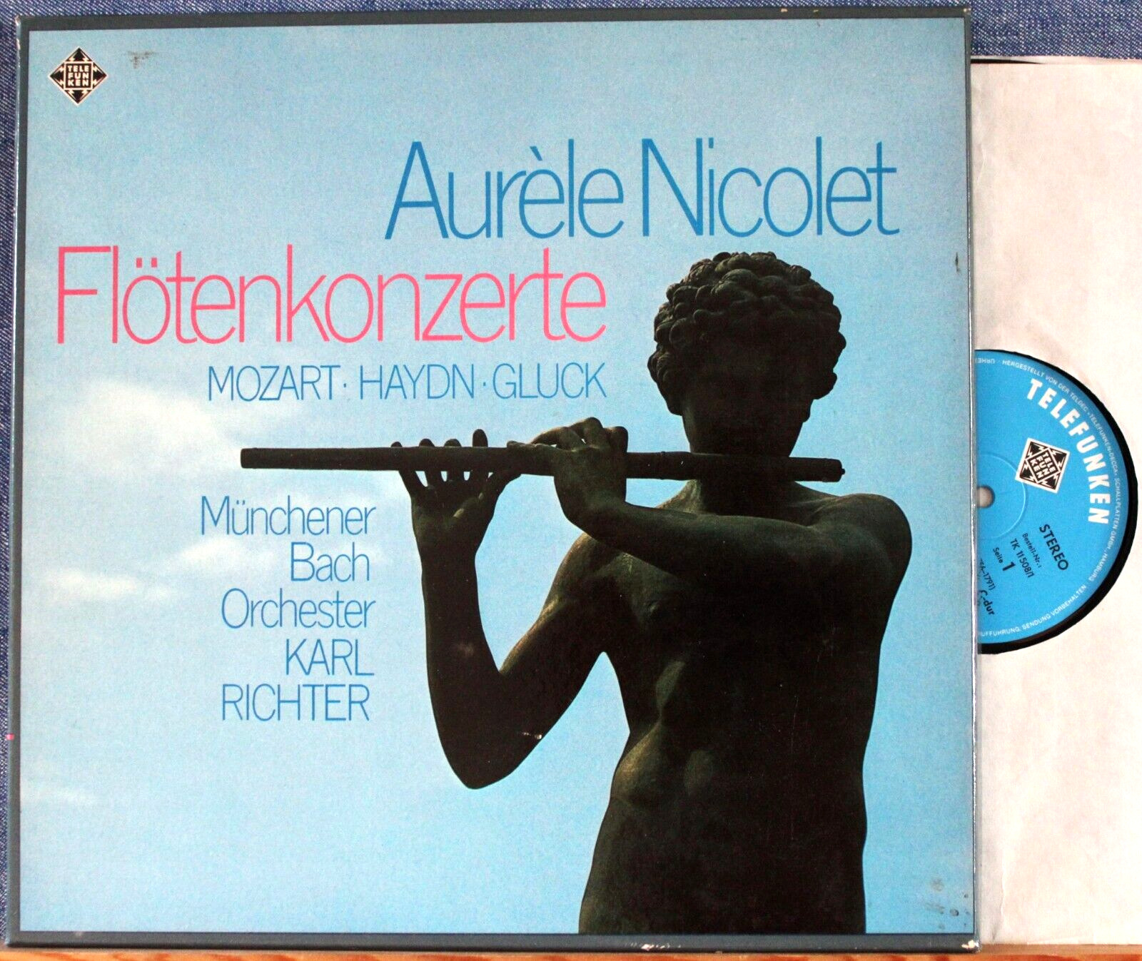 Nicolet; Richter Mozart; Haydn; Gluck (Flute concertos) Tel TK 11 508 (2) Box