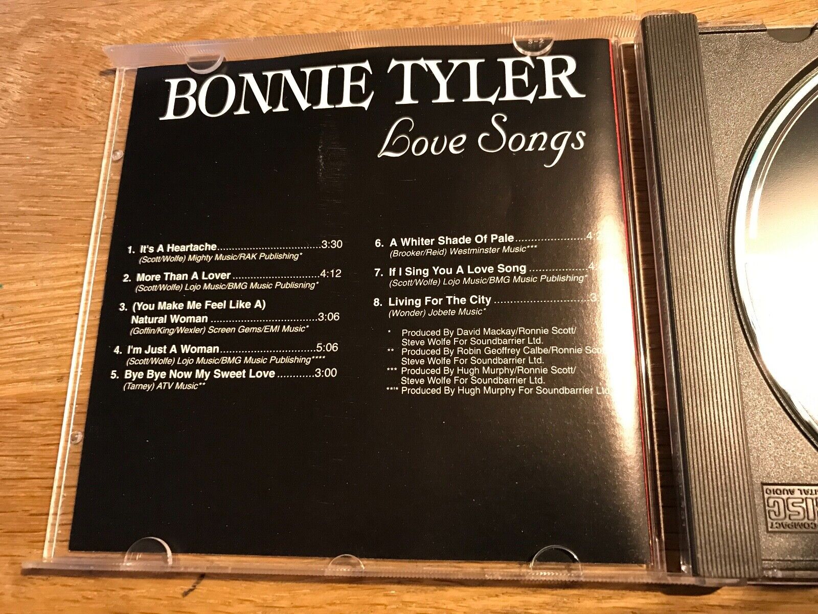 BONNIE TYLER  "LOVE SONGS" 1991 CD ALBUM 8 TRACKS MINT  SUCCES PK  510 DANISH CD