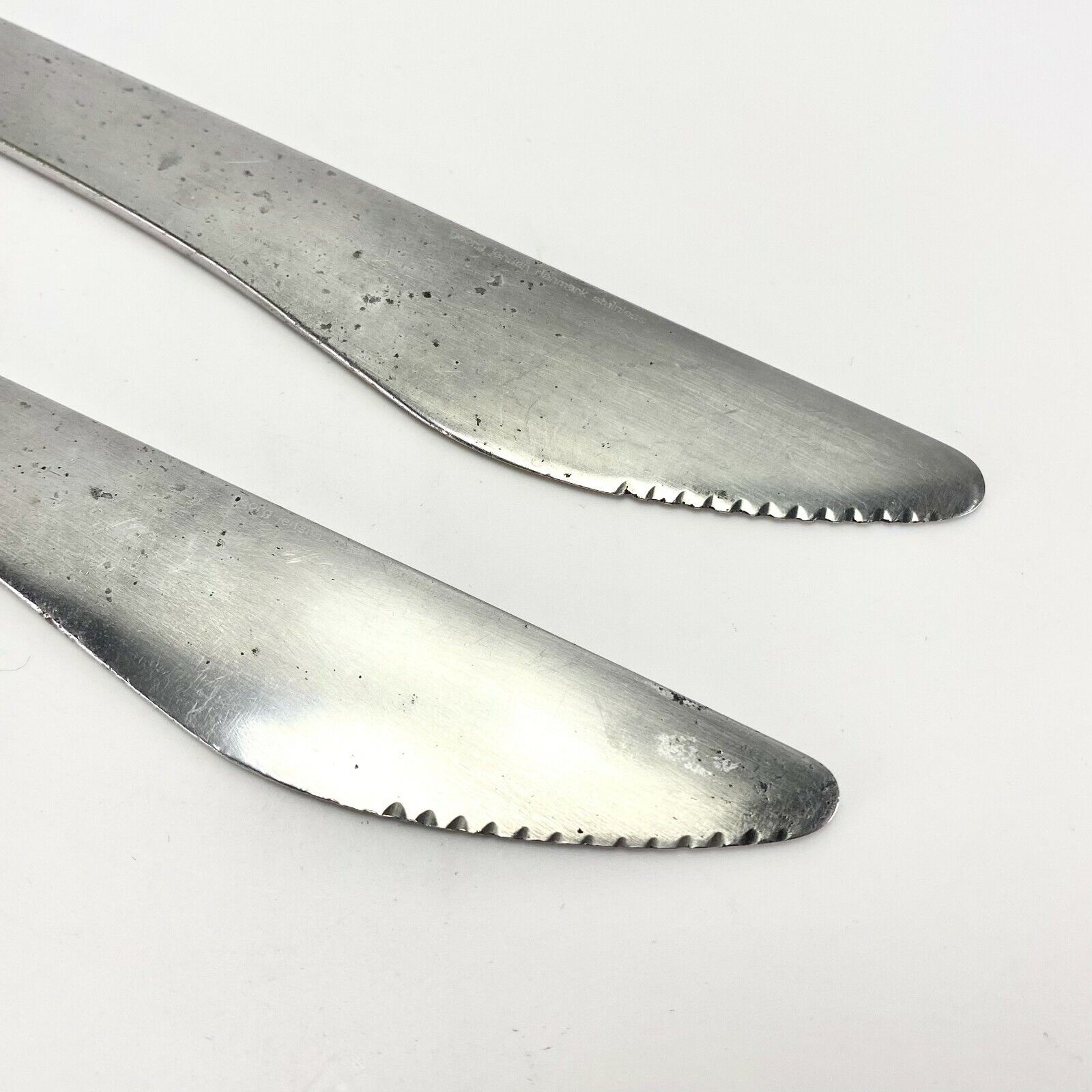 2 Place Settings Vtg Georg Jensen Blue Shark Cutlery Svend Siune Stainless Steel