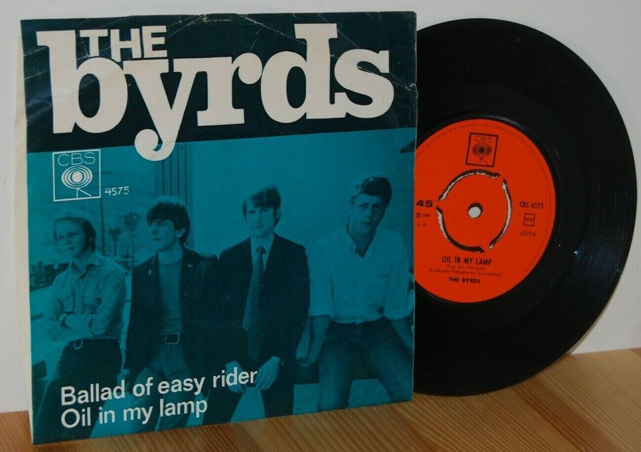 The BYRDS Ballad Of Easy Rider PS Picture Sleeve 45 7''