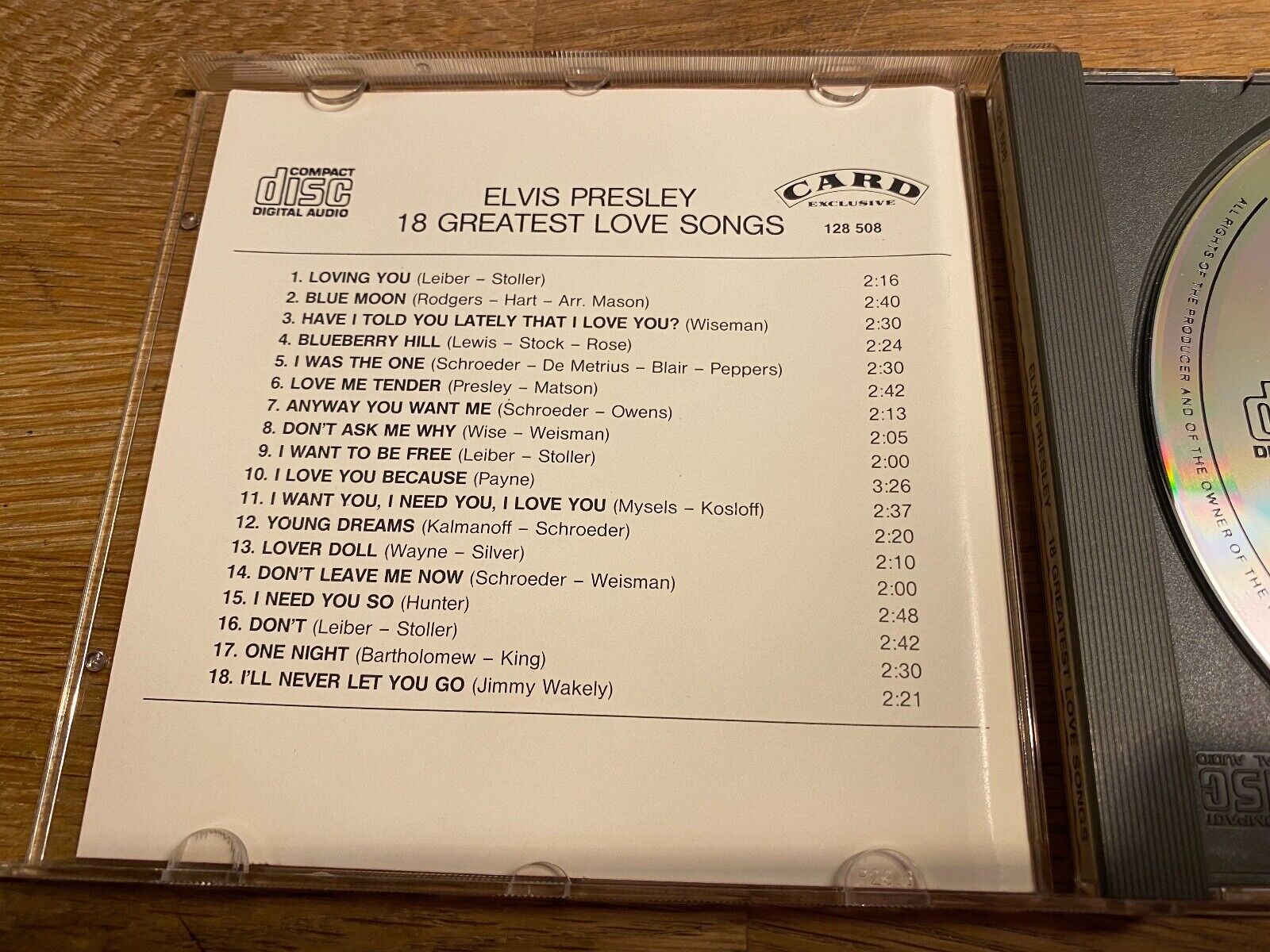 ELVIS PRESLEY "18 GREATEST LOVE SONGS" JAPANESE PRESSED 18 TRACK 1985 CD ALBUM**