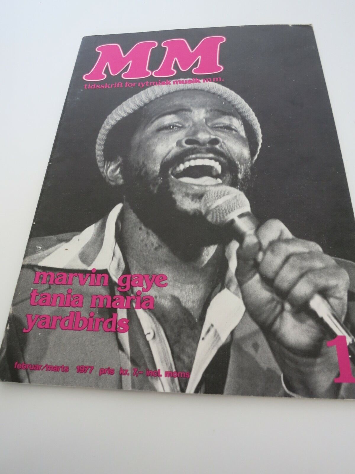 Danish Magazine 1977 MARVIN GAYE Erroll Garner JONI MITCHELL Yardbirds AB115