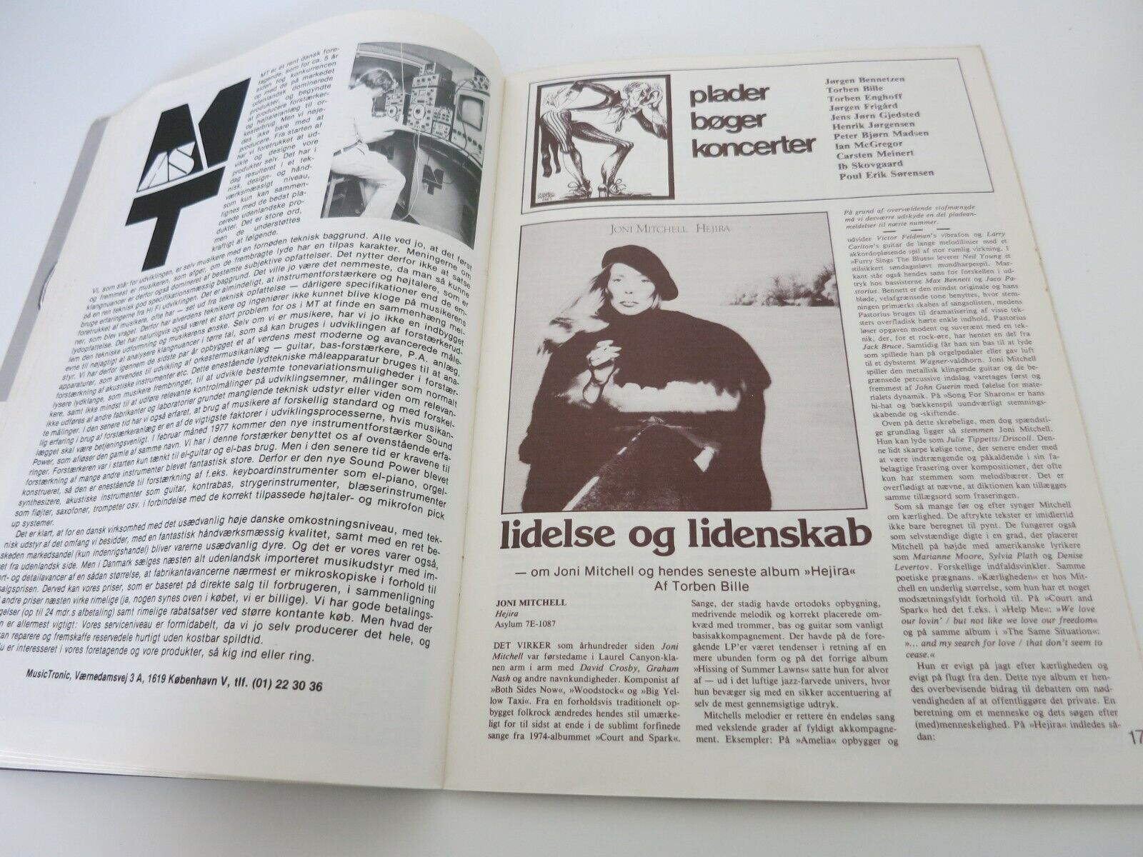 Danish Magazine 1977 MARVIN GAYE Erroll Garner JONI MITCHELL Yardbirds AB115