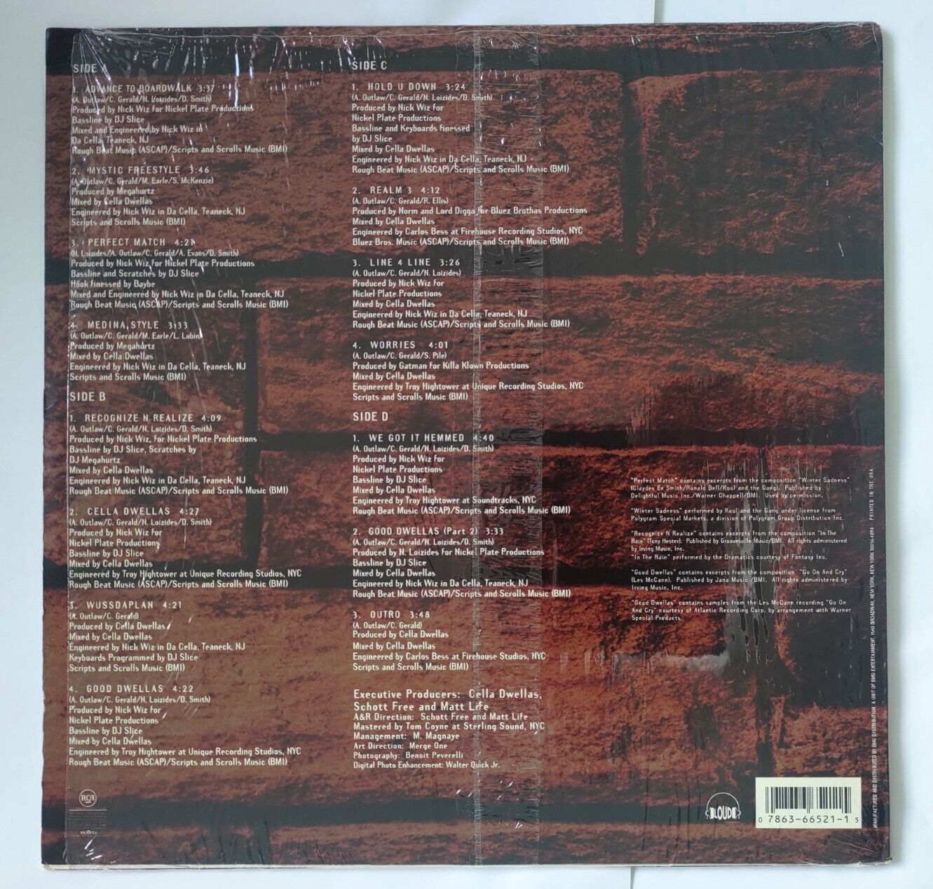 Cella Dwellas ‎– Realms 'N Reality 2xLP US ORIGINAL SHRINK