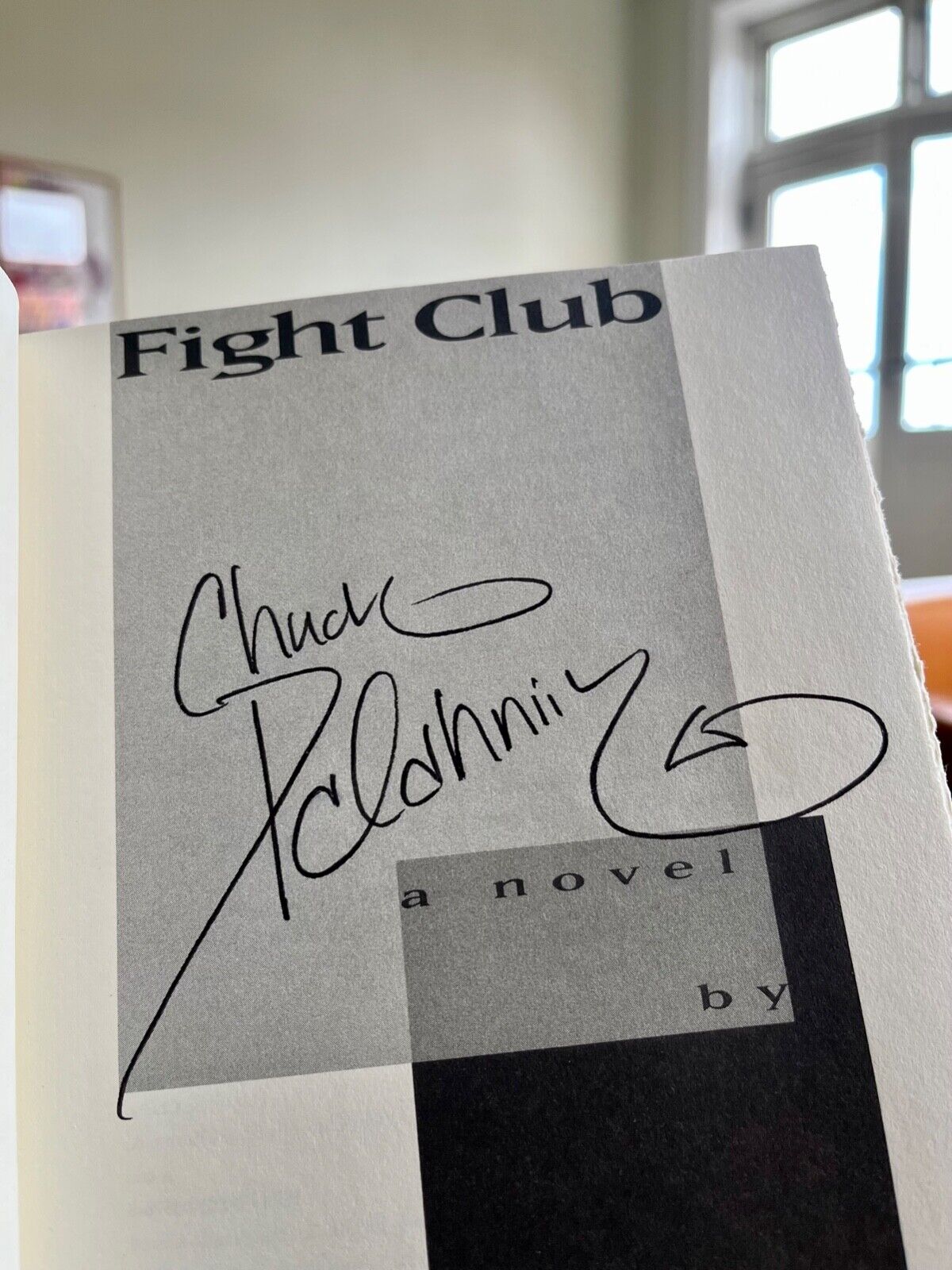 Chuck Palahniuk - Fight Club_SIGNED_HC - 1ST / 3Print + pictures !