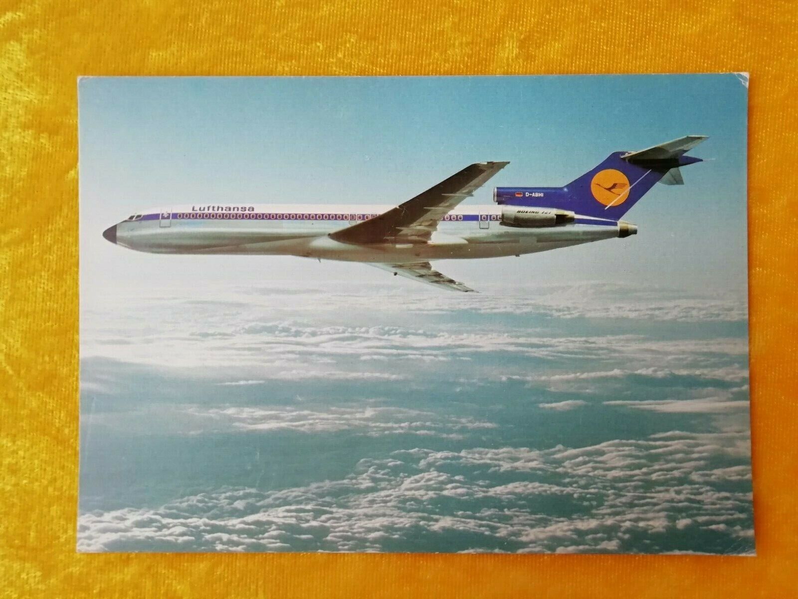 Aviation postcardLufthansa B727 Unused postcard