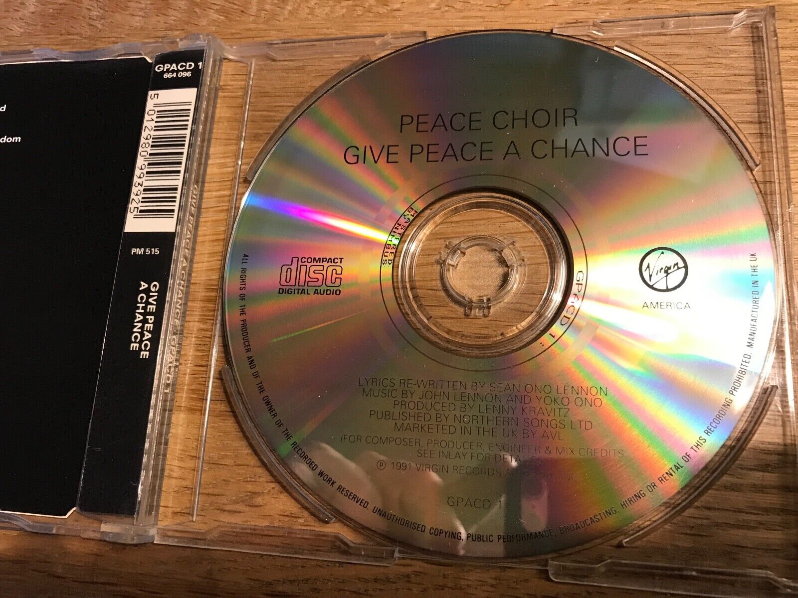 PEACE CHOIR "GIVE PEACE A CHANCE" OFRA HAZA PETER GABRIEL CYNDI LAUPER YOKO ONO*