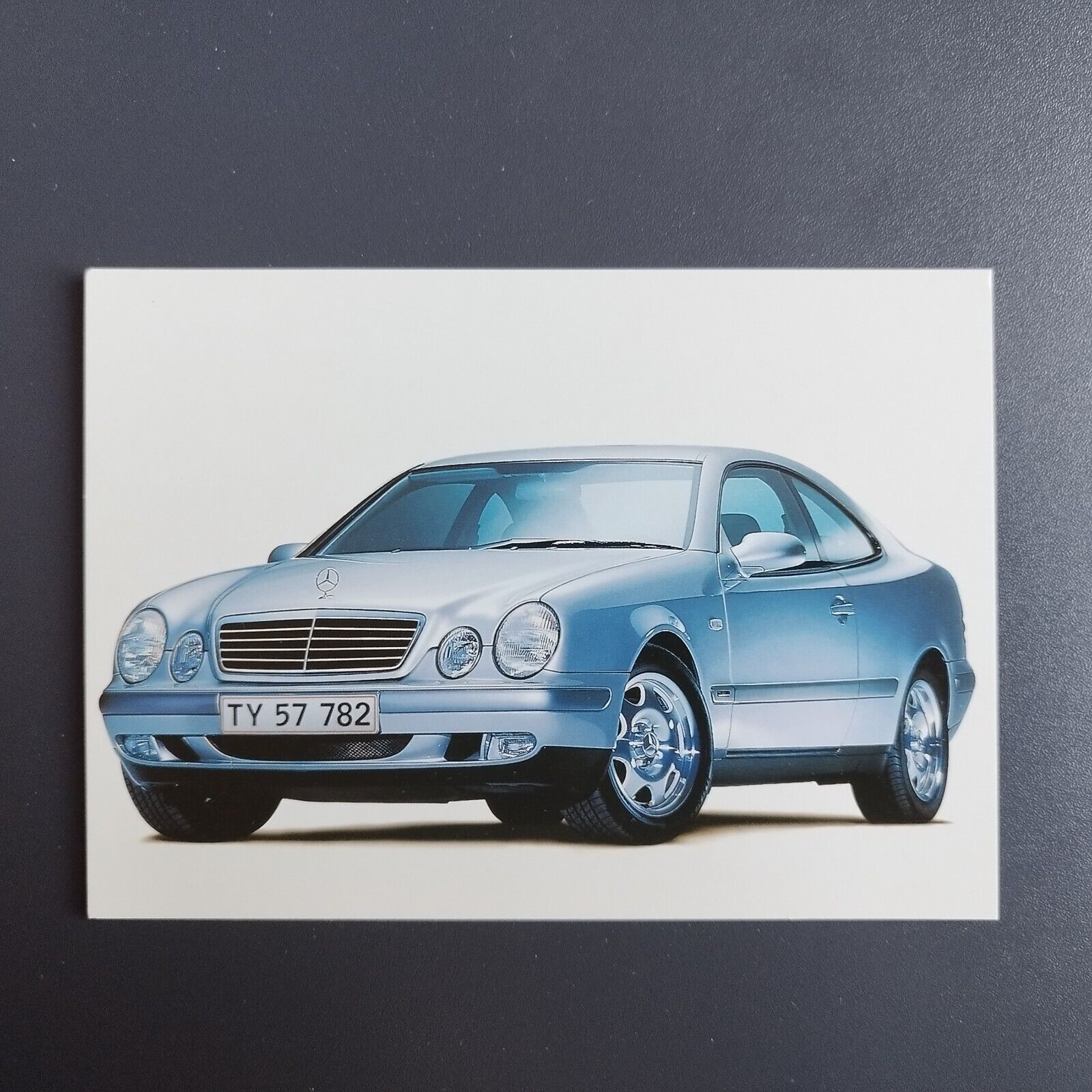 Danish Design Centre advertising postcard of Mercedes-Benz  CLK from 1997