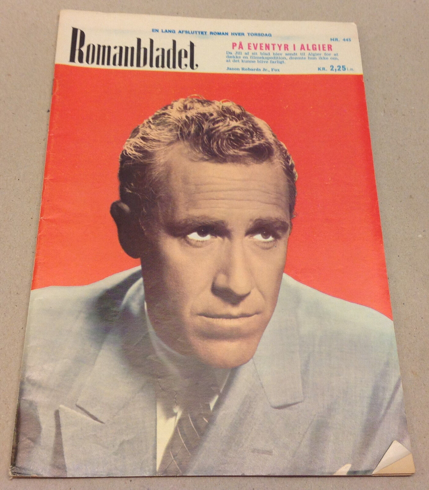 JASON ROBARDS JR FRONT COVER VINTAGE Danish Novelle Romanbladet Magazine 1972