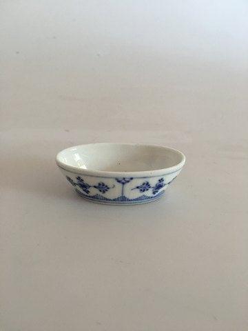 Royal Copenhagen Blue Fluted Plain Oval Salt Dish No 2128