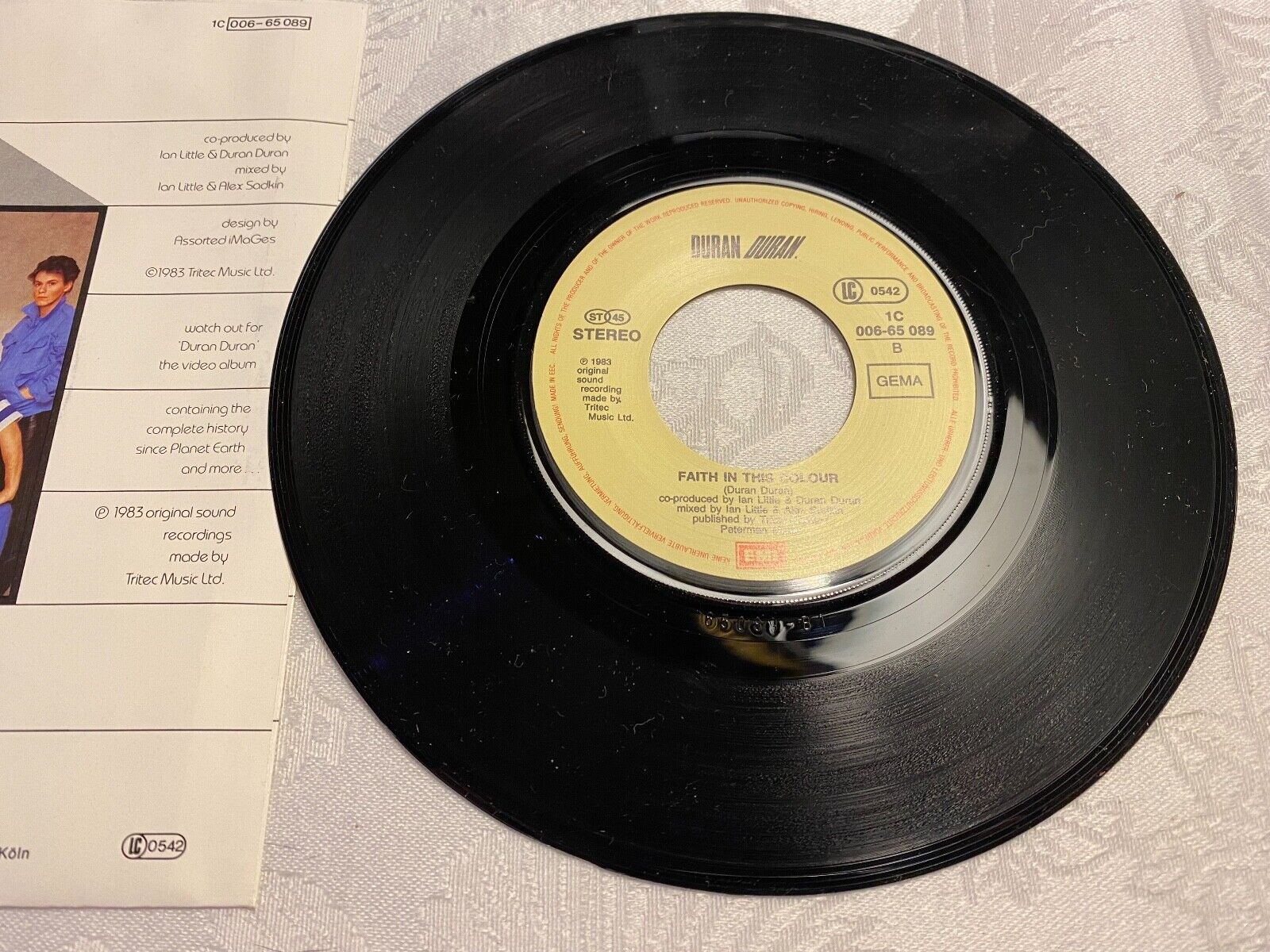 DURAN DURAN "IS THERE SOMETHING I SHOULD KNOW" 1983 EMI RECORDS 7" ST 45 GERMANY