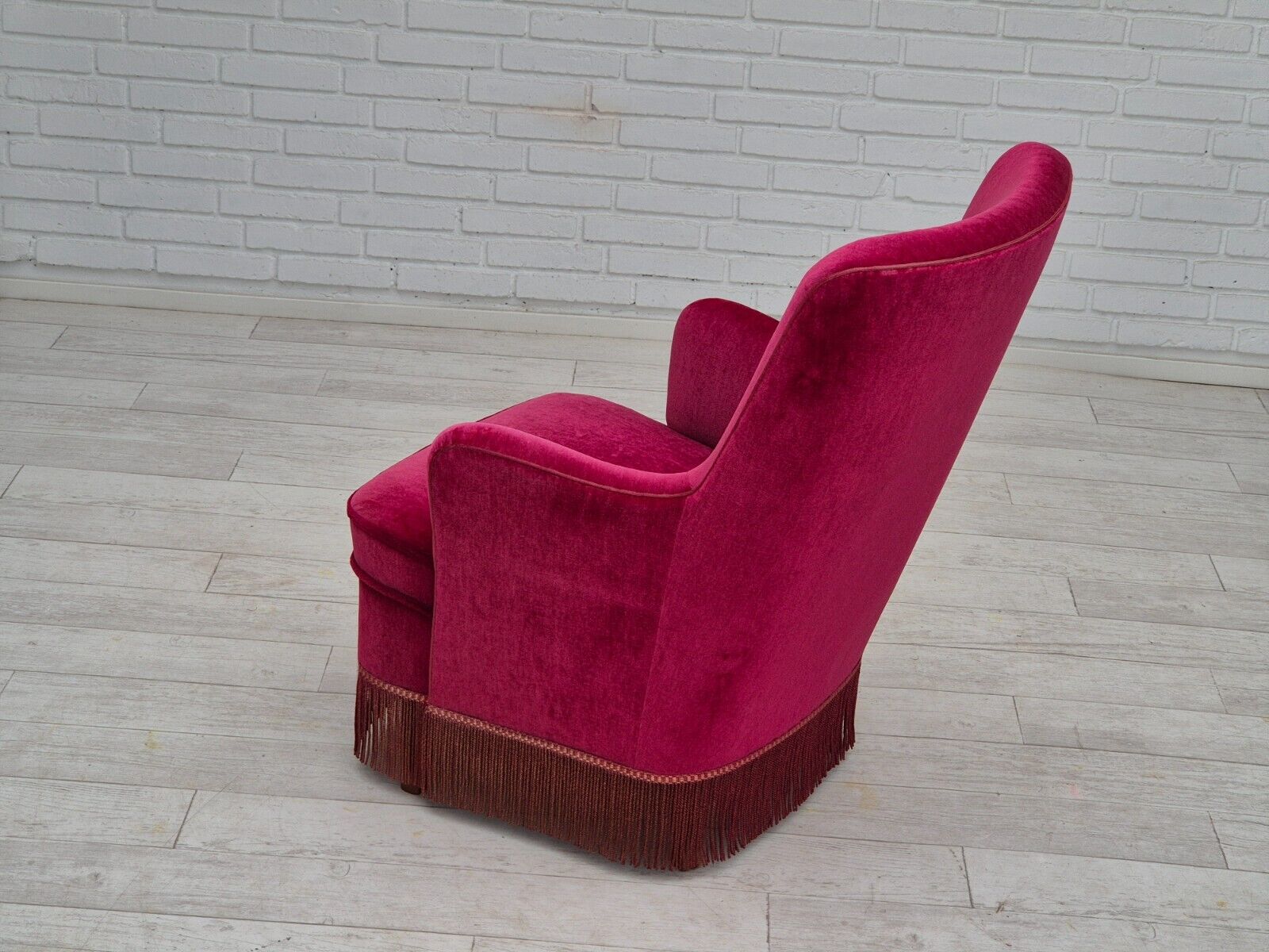 1970s Danish easy chair original very good condition furniture velour