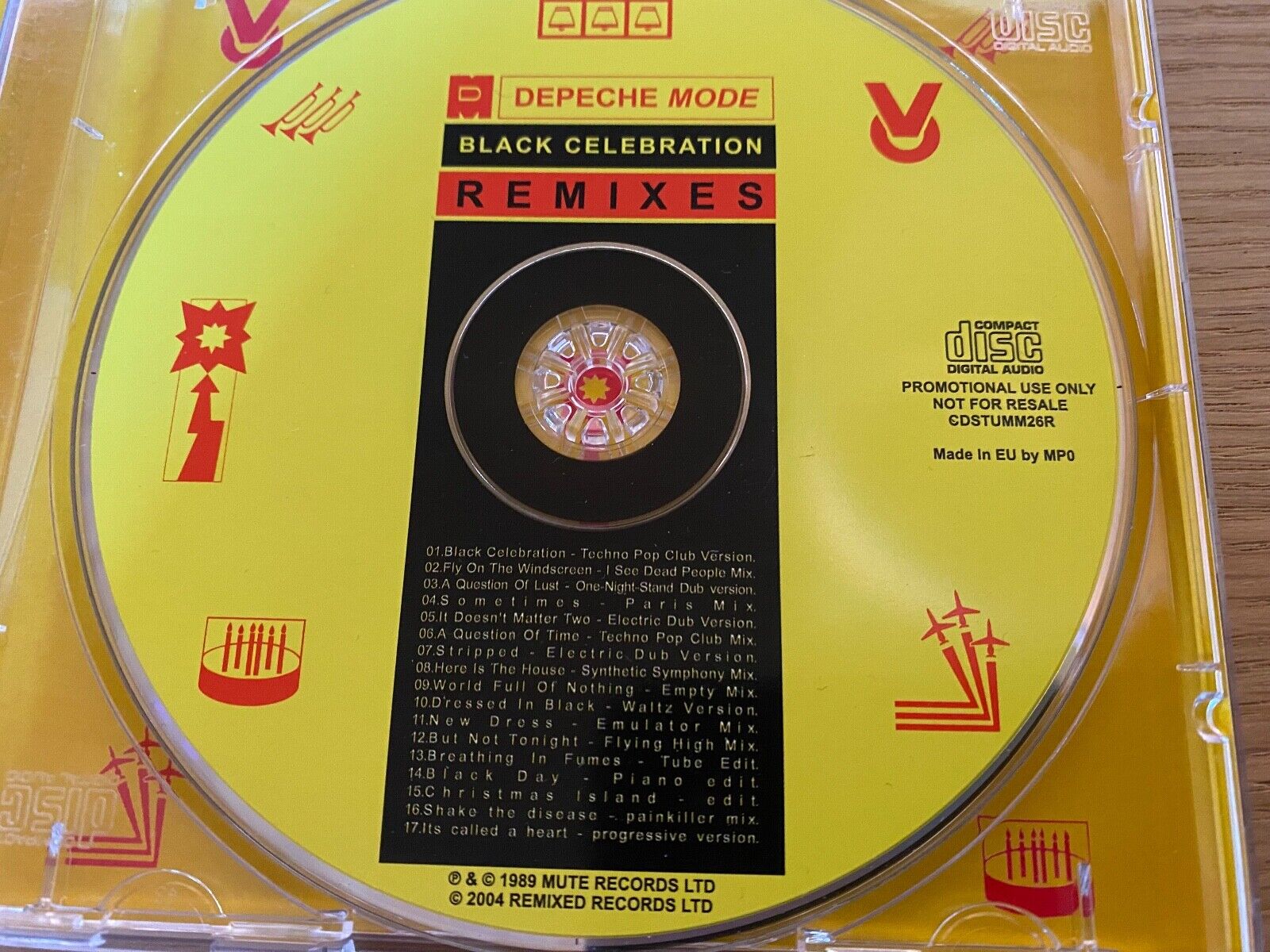 Depeche Mode "BLACK CELEBRATION REMIXES" 2004 CD 17 TRACK MUTE RECORDS PROMOTION