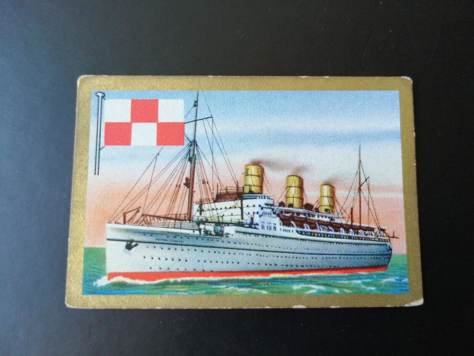 German SABA tobacco ship trading card 1931-33No 47"Empress of Japan" Japan