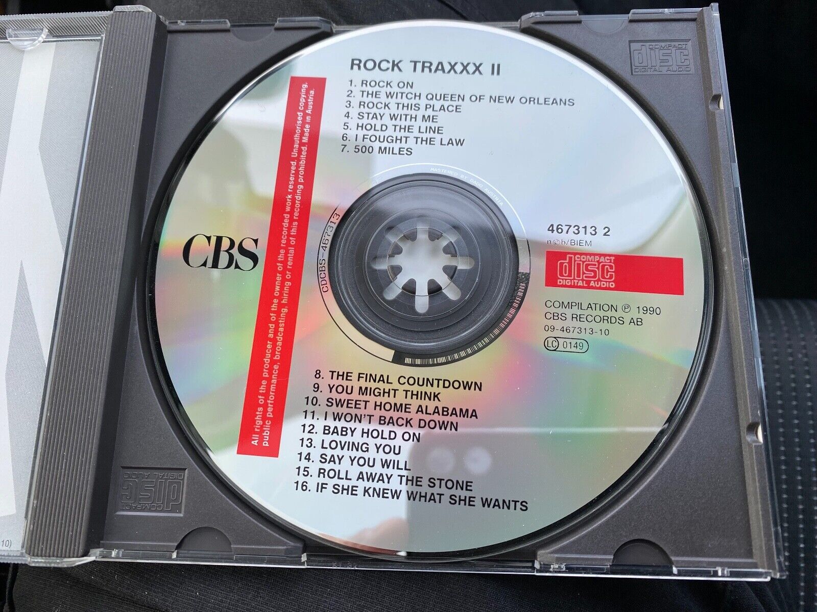 "ROCK TRAXXX VOLUME 2" 1990 COMPILATION CD ALBUM 16 TRACKS CBS RECORDS AUSTRIAN*