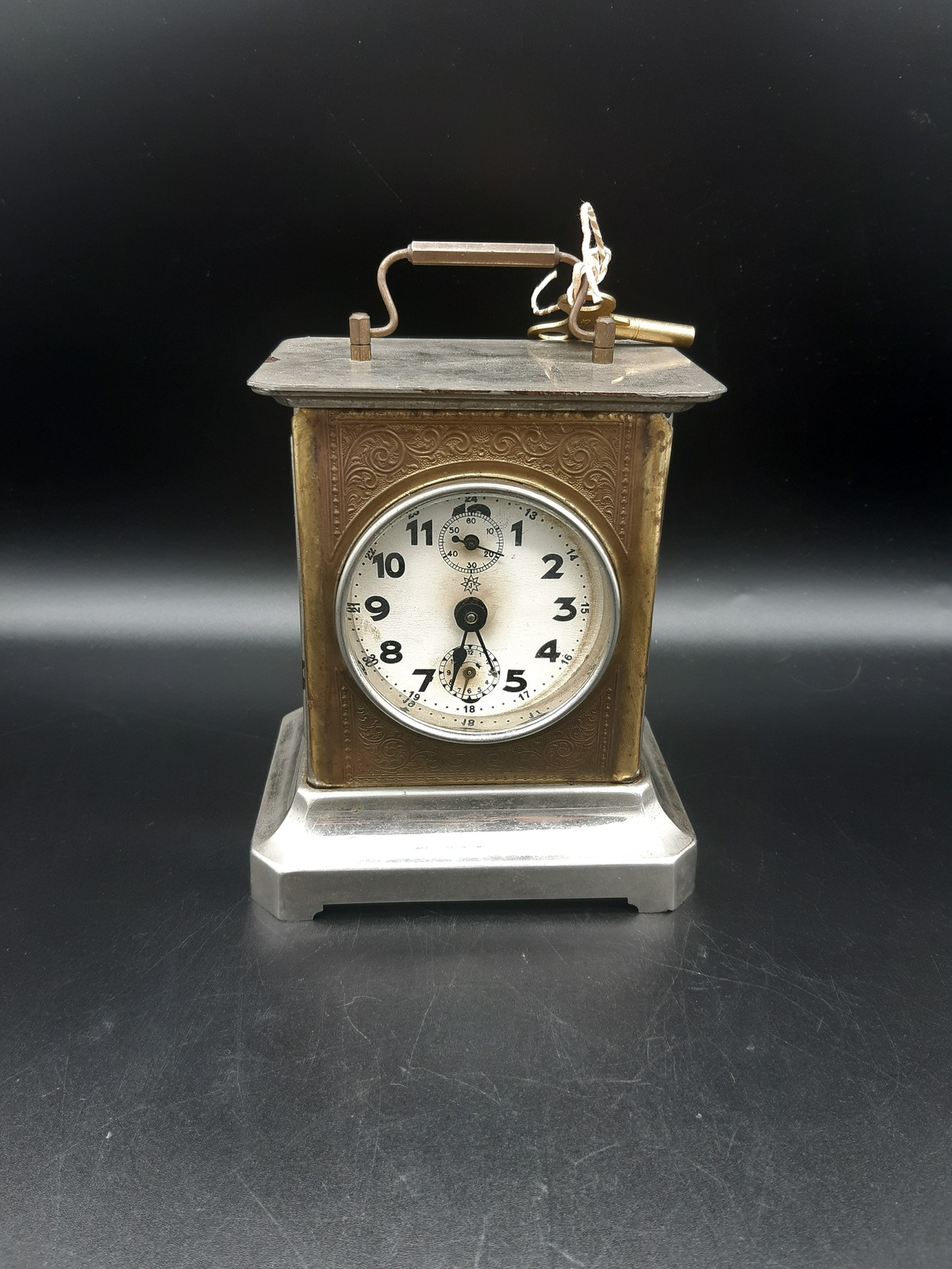 Antique Junghans musical carriage clock