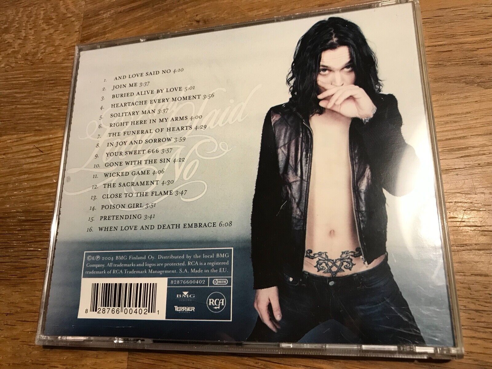 HIM "AND LOVE SAID NO GREATEST HITS 1997-2004" EU CD ALBUM RCA BMG RECORDS MINT