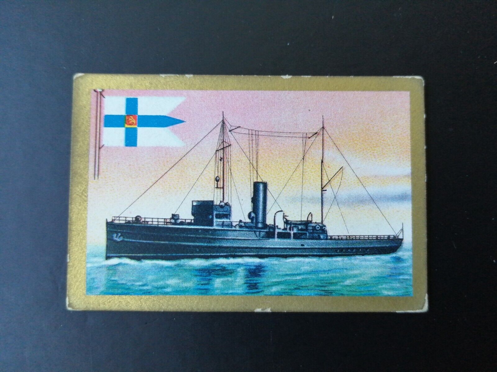 German SABA tobacco ship trading card 1931-33No 198 "Turunmaa" Finland