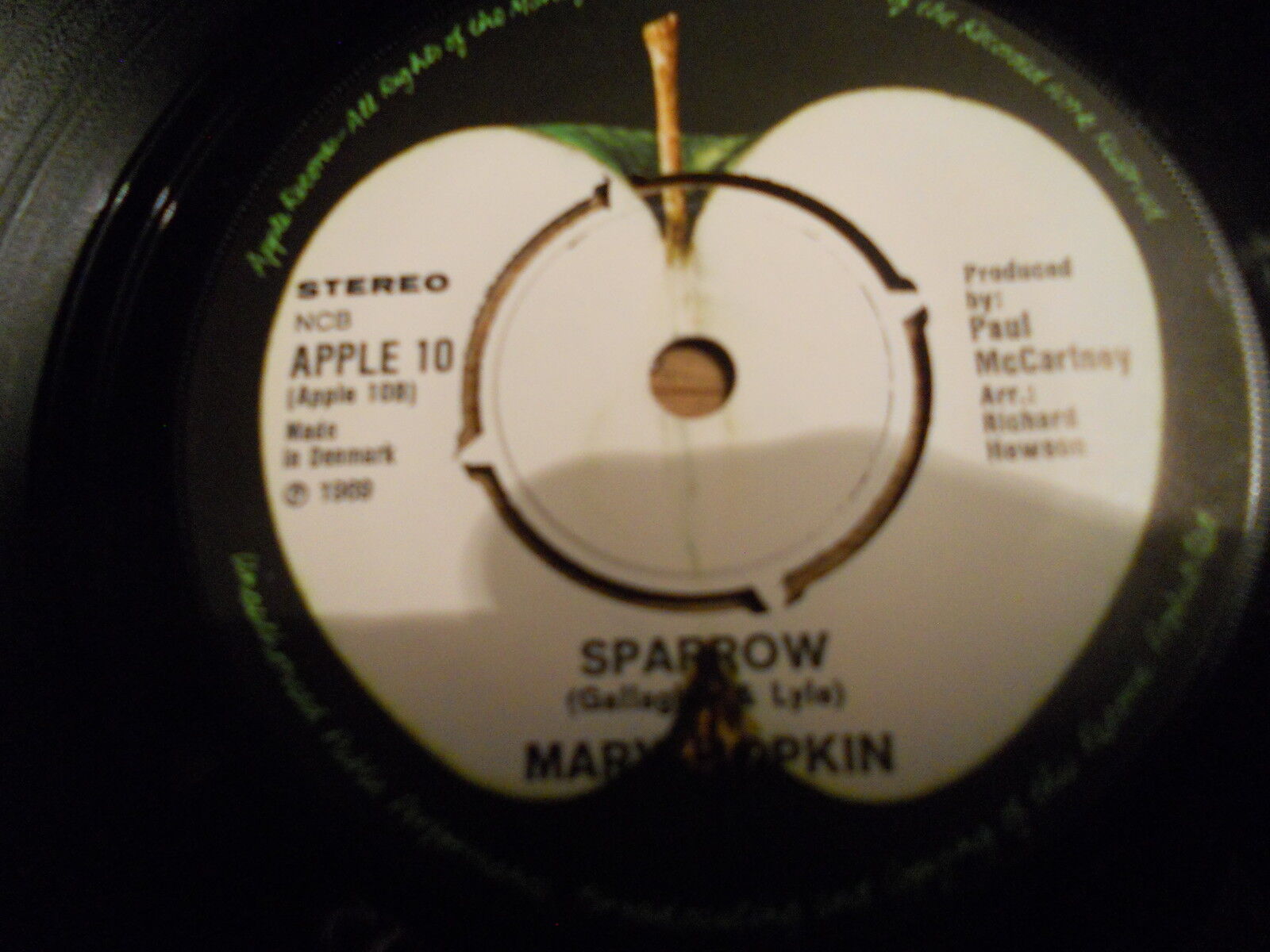 MARY HOPKIN "GOODBYE / SPARROW" DANISH NCB 7 " SINGLE 1969 RARE PAUL MCCARTNEY**