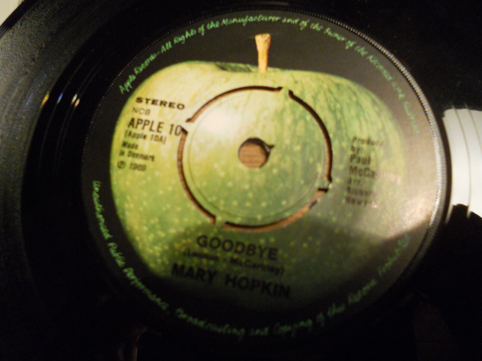 MARY HOPKIN "GOODBYE / SPARROW" DANISH NCB 7 " SINGLE 1969 RARE PAUL MCCARTNEY**