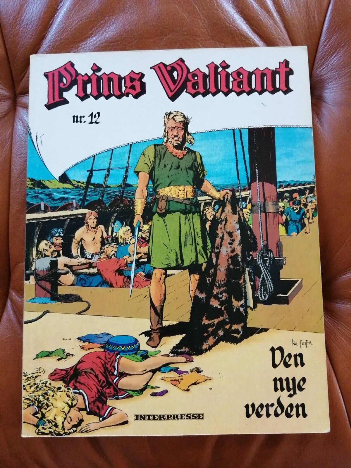 Danish comic book"Prins Valiant på eventyr" No 12Hal RFoster19771st ed