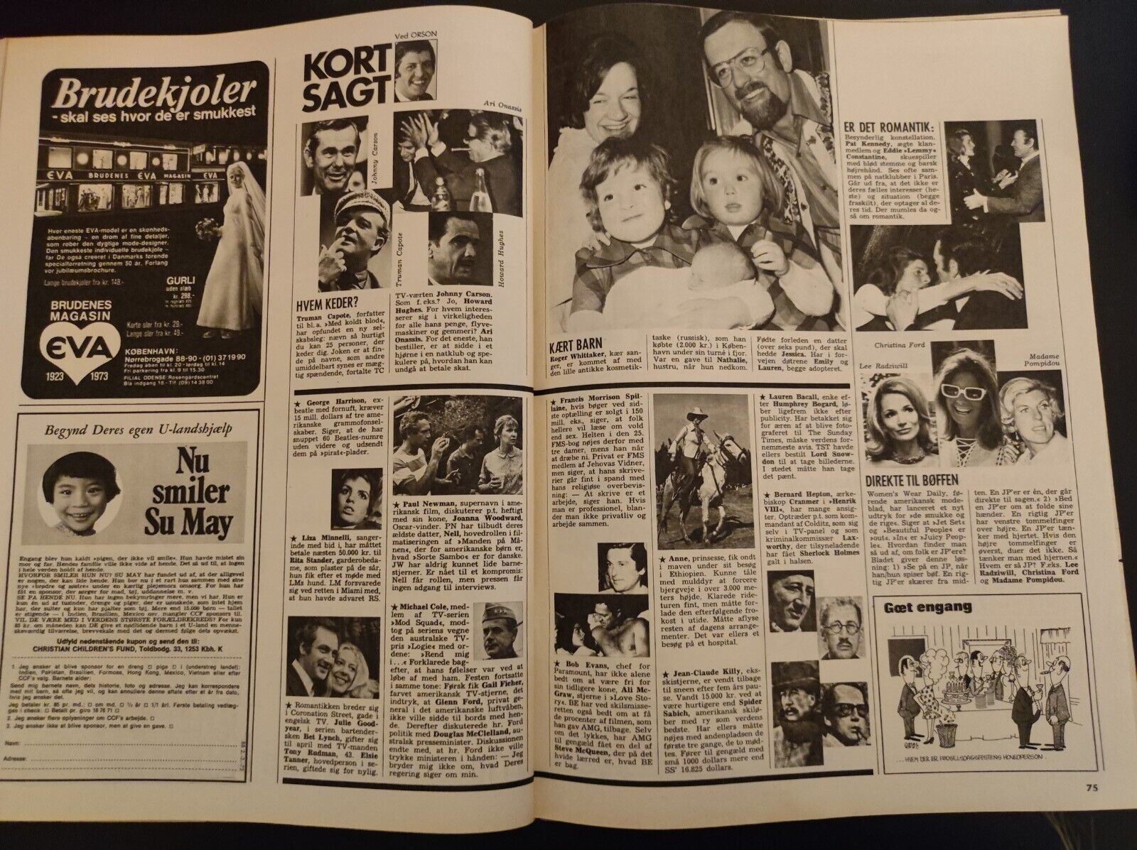 QUEEN ANNE-MARIE Roger Whittaker GITTE HENNING Sonja 1973 Danish Magazine BB151