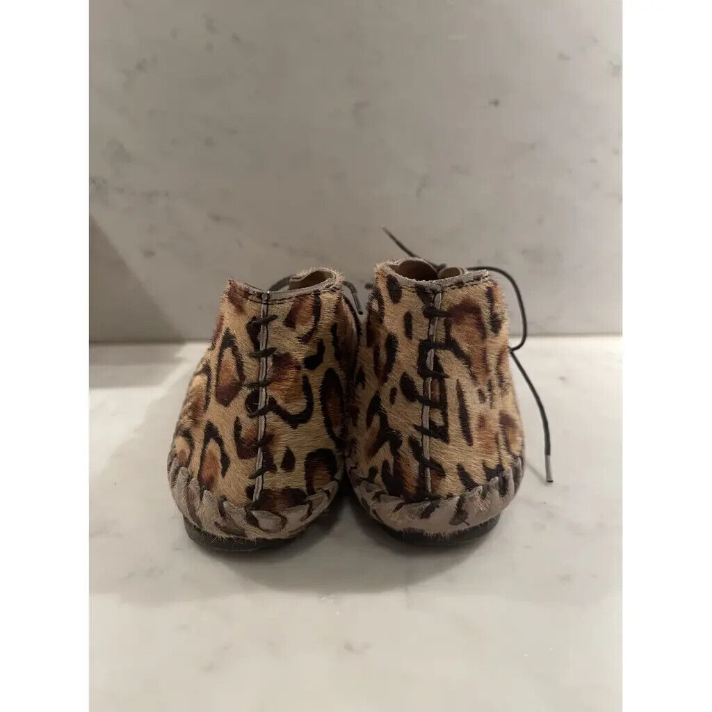 Acne Studios leopard print moccasin boots - EU 40