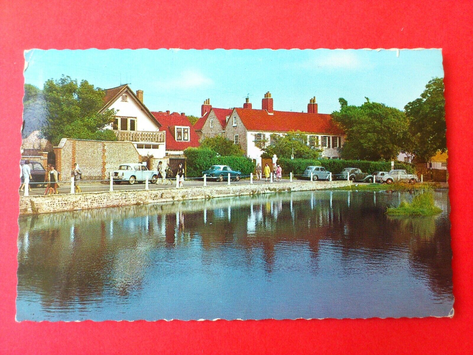 Vintage Postcard UKRottingdeanThe PondEast Sussex Posted in 1968