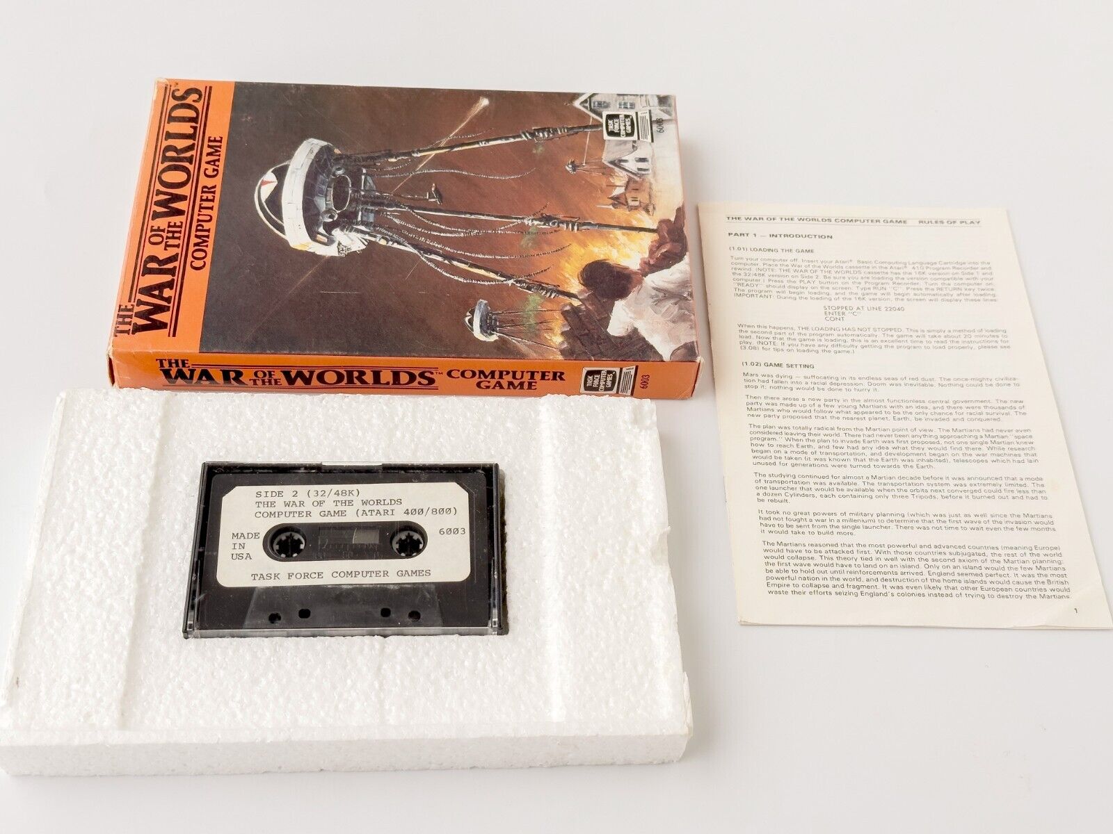 The War of the Worlds - Task Force Computer Games - 1983 / Atari 400/800