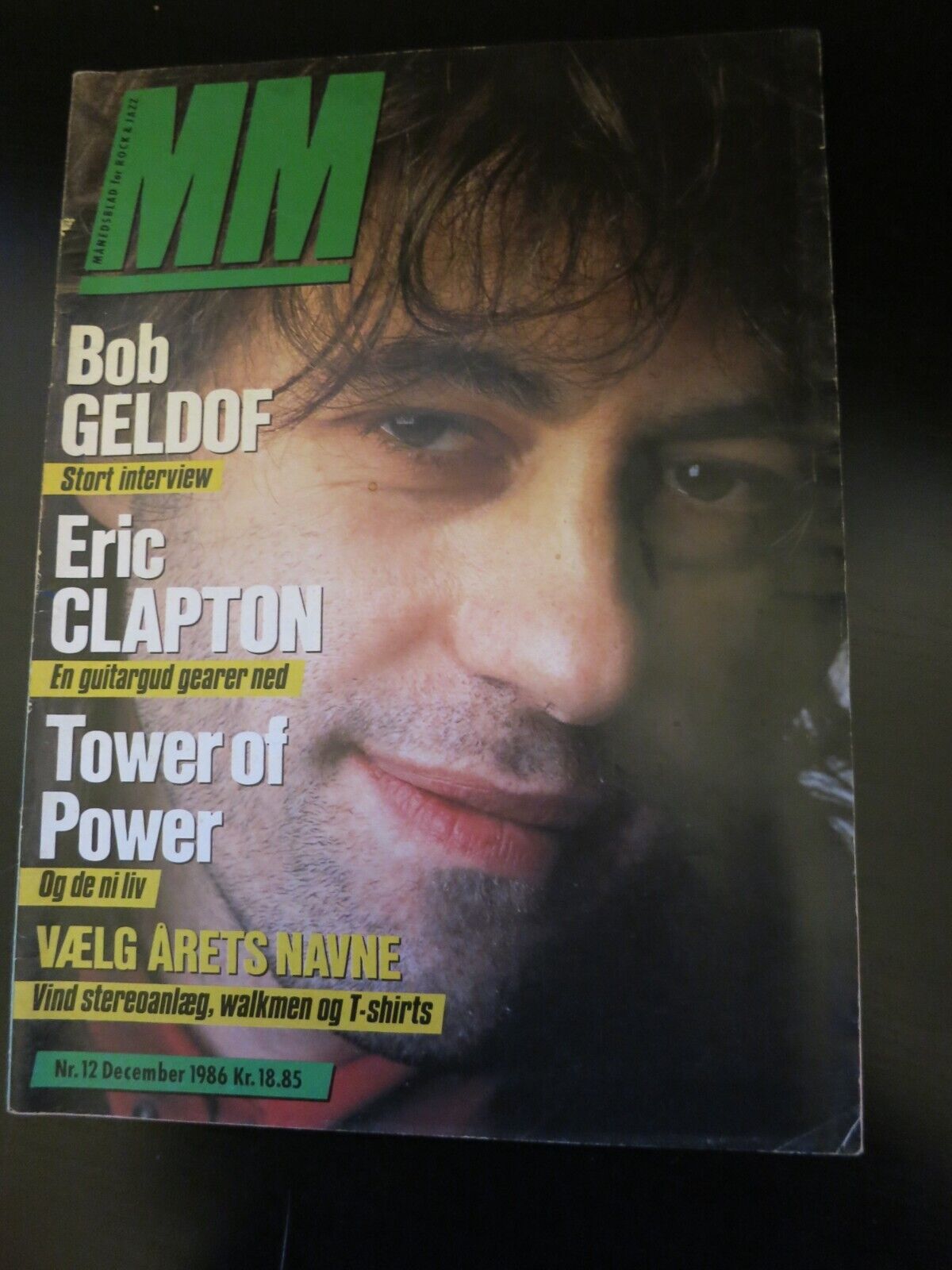 Danish Magazine MM 1986 BOB GELDOF Blondie Debbie Harry ERIC CLAPTON #56