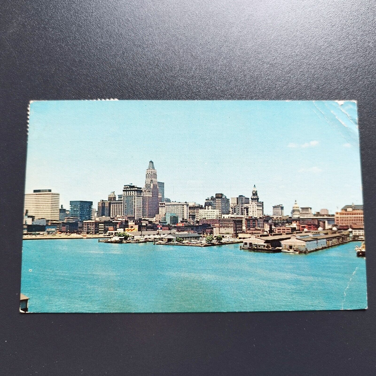 Maryland Skyline and Inner Harbor Baltimore Posted in 1968