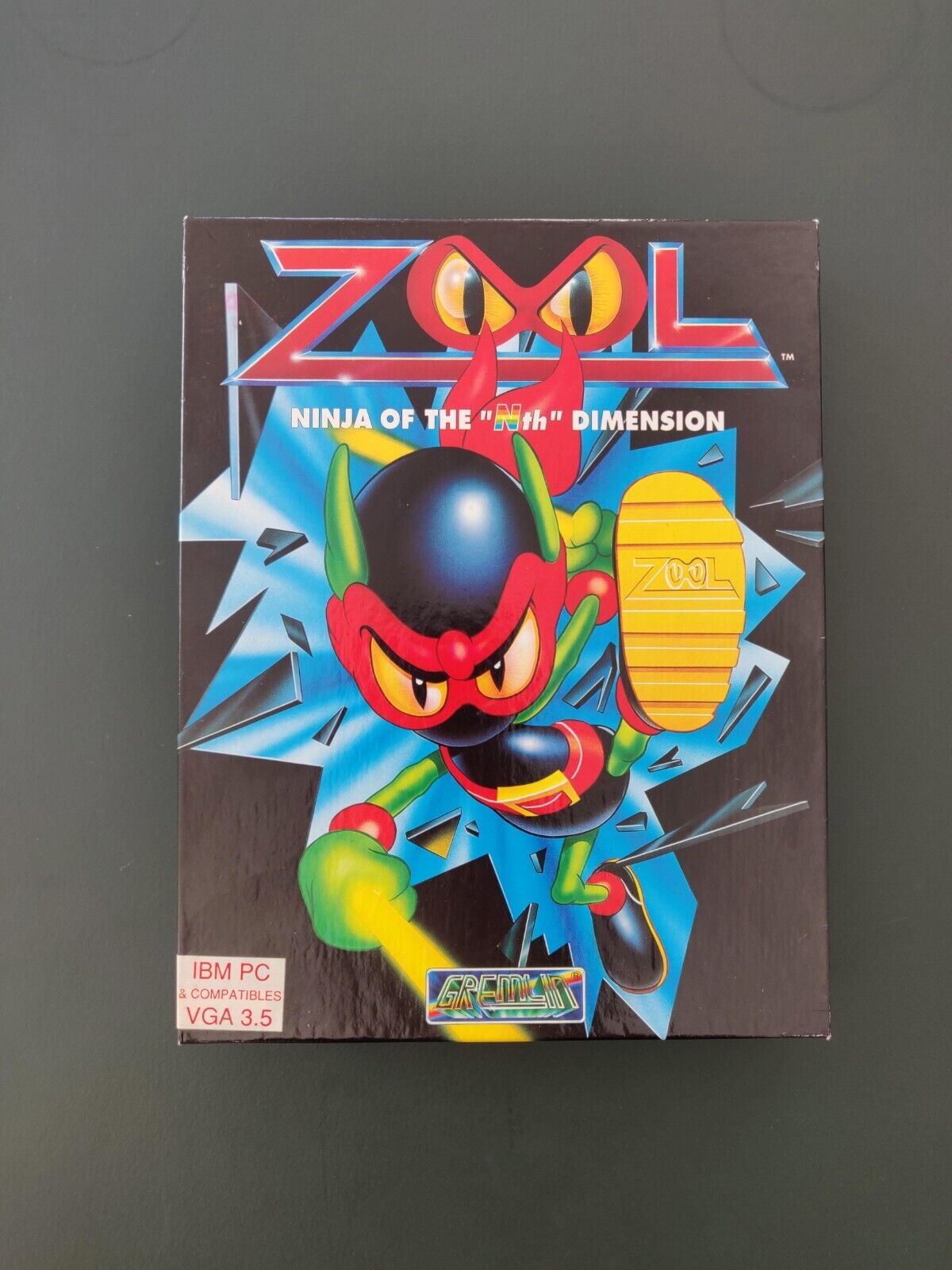 ZOOL Ninja of the Nth Dimension - Original release in Big Box – IBM PC 35" disk