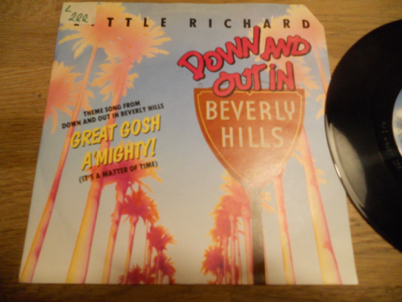 LITTLE RICHARD "DOWN AND OUT IN BEVERLY HILLS" MCA RECORDS GERMAN PRESSING RARE*