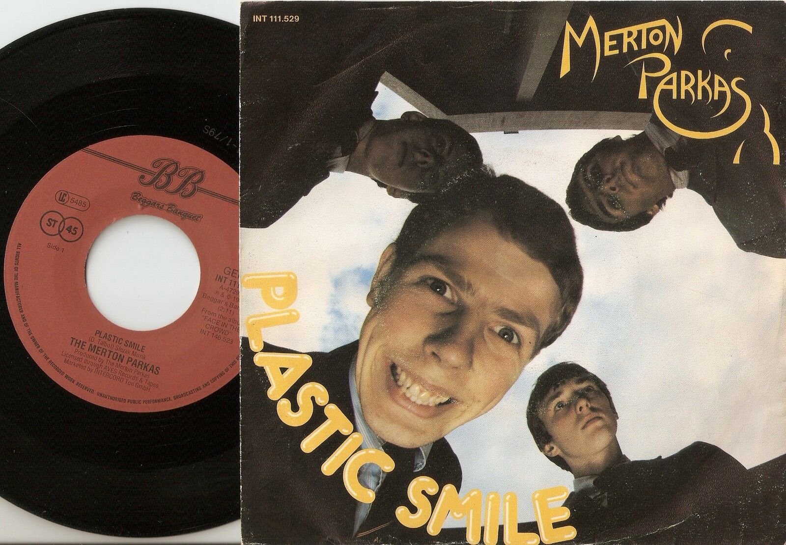 THE MERTON PARKAS PLASTIC SMILE  DISGUISE GERMAN 45+PS 1979 MOD REVIVAL JAM TSC