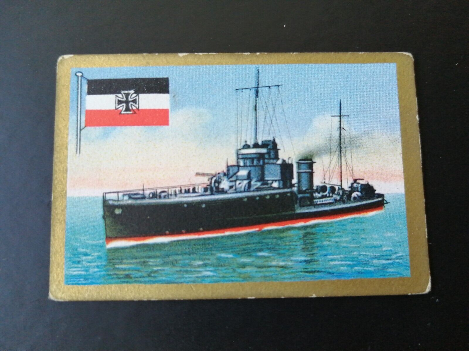 German SABA tobacco ship trading card 1931-33No 205 "G-7" DestroyerGermany