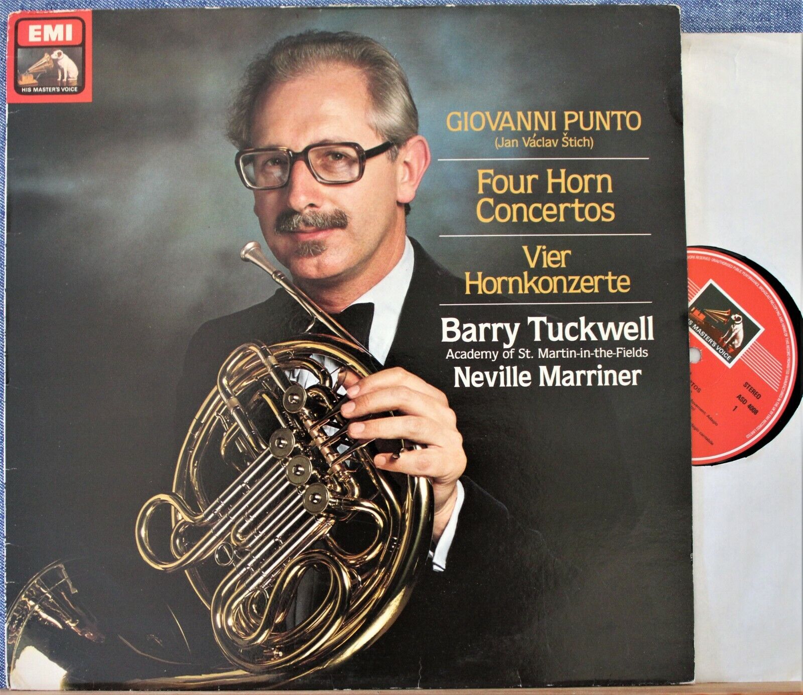 Tuckwell; Marriner Punto (Horn concertos) EMI ASD 4008 NM