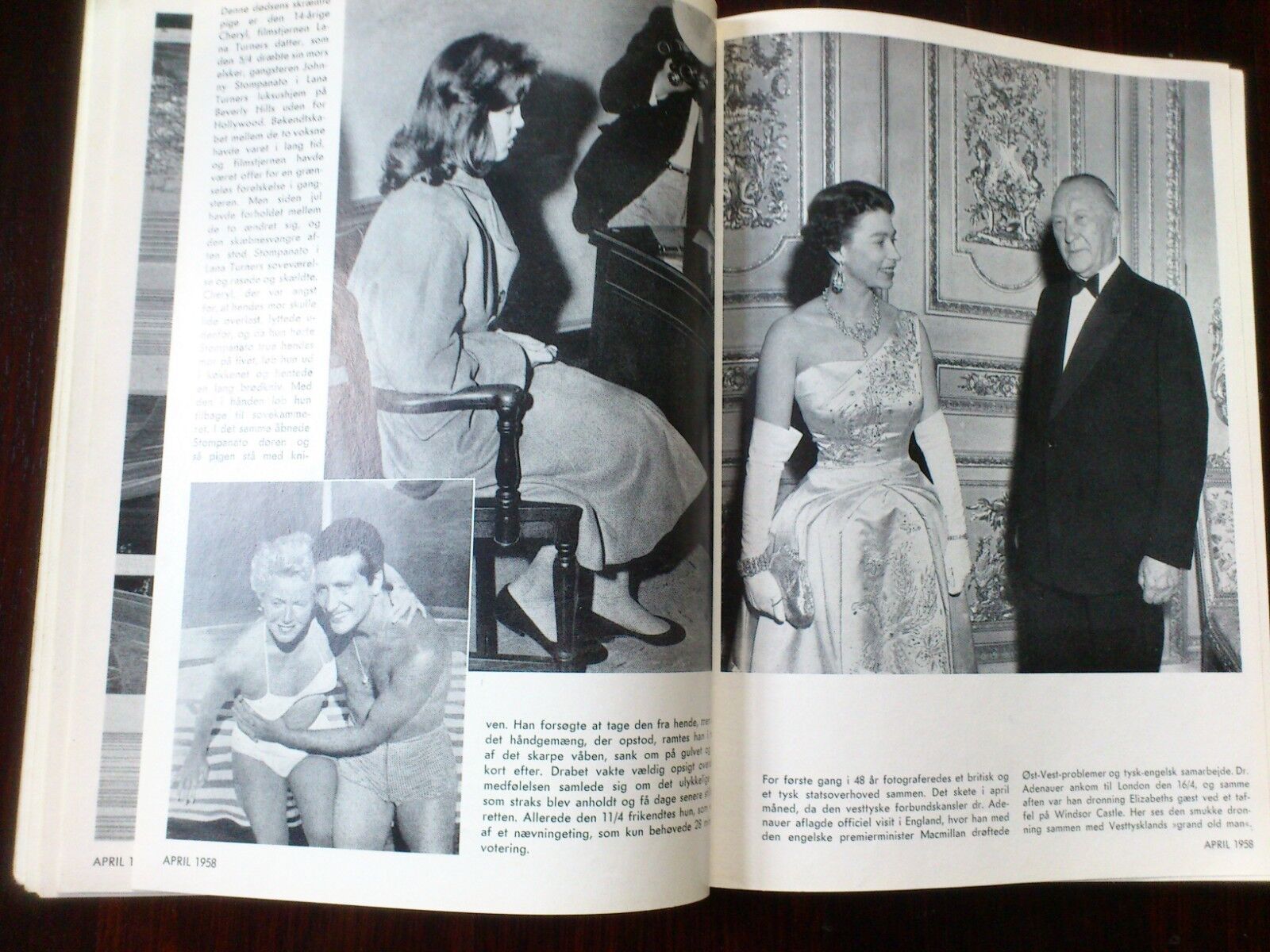 Danish MagazineThe events of 1958 told in picturesLana TurnerToni Lander