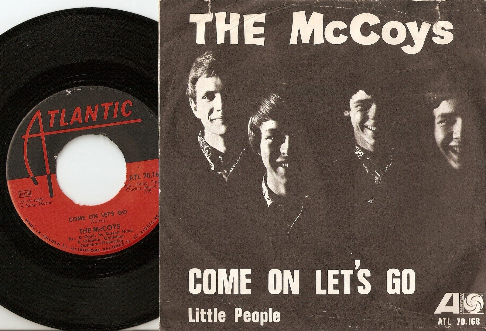 THE MCCOYS COME ON LETS GO SWEDISH 45+PS 1966 MOD FREAKBEAT PSYCH GARAGE ROCK