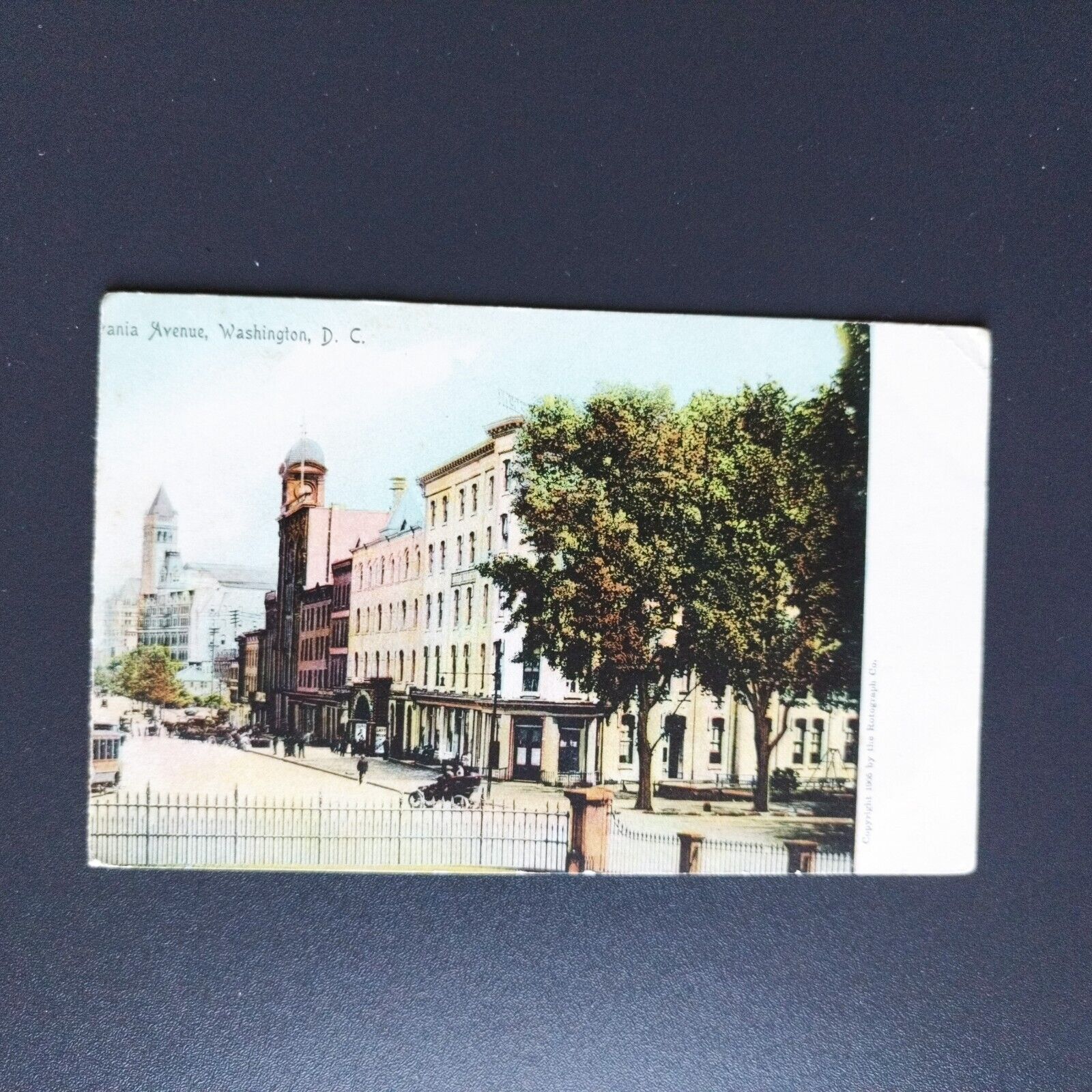 Washington DC  ? Avenue Misprinted post card by The Rotograph Co 1906