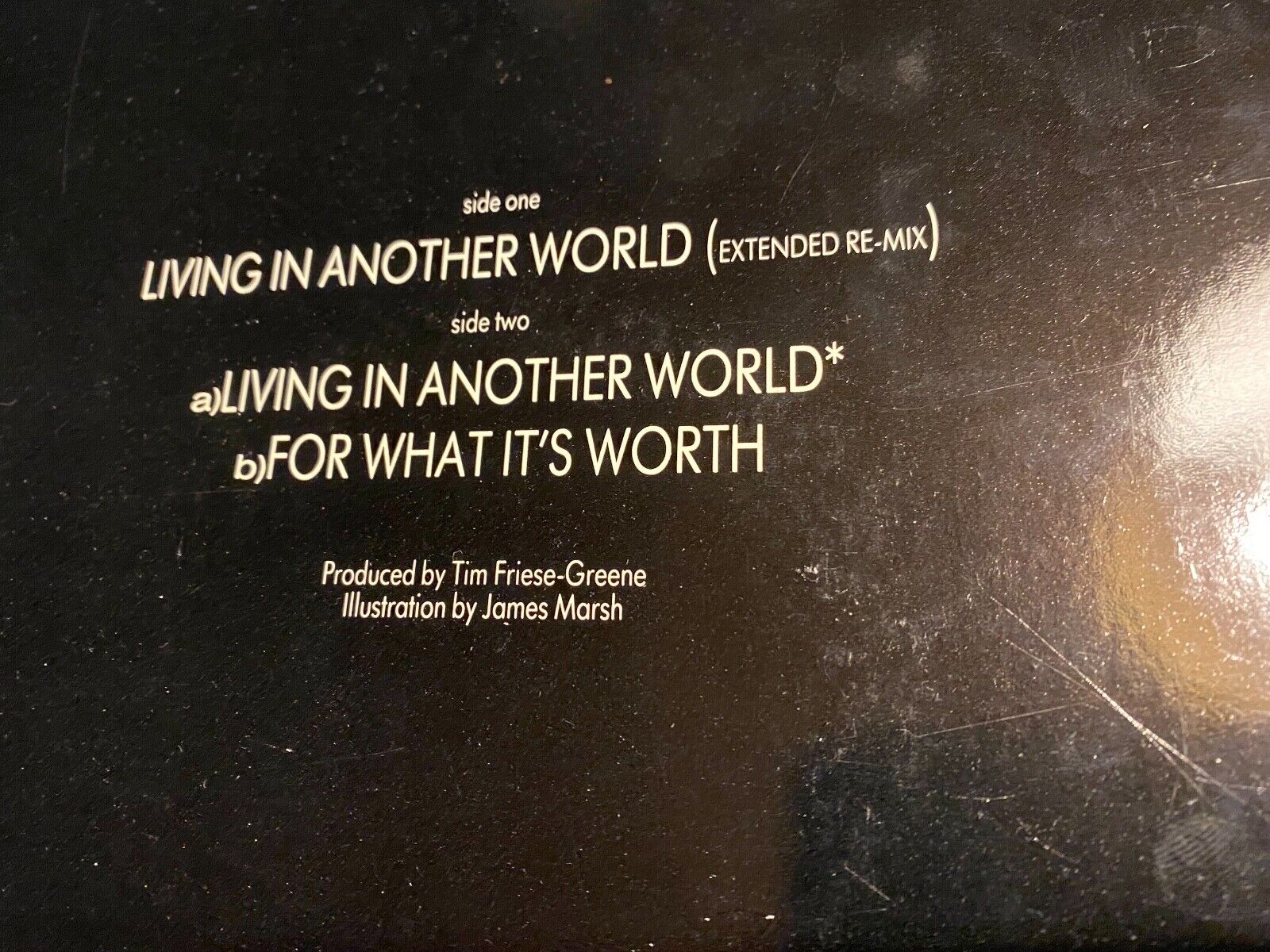 TALK TALK "LIVING IN ANOTHER WORLD" EXTENDED RE-MIX EMI RECORDS 1986 HOLLAND 12"