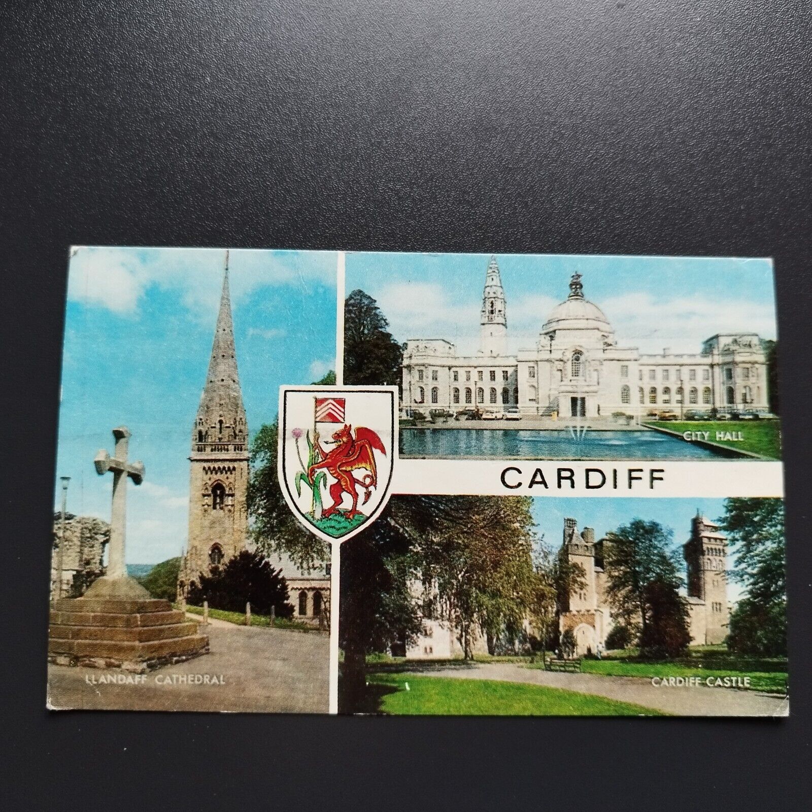 England Cardiff Cathedral Castle and City Hall 1983