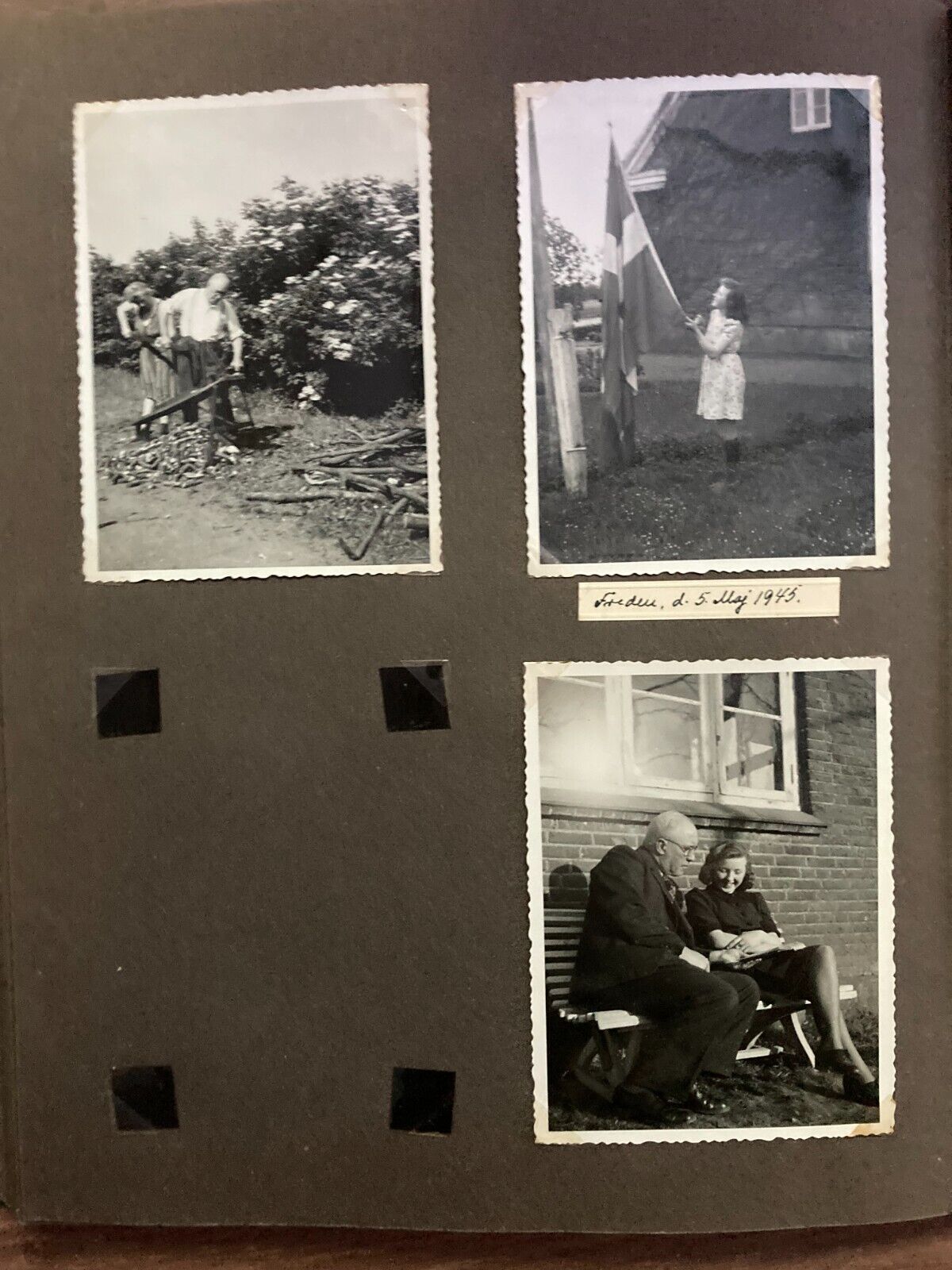 Daily Family Life in Denmark 1940s Unique Vintage Photo Album +75 pcs