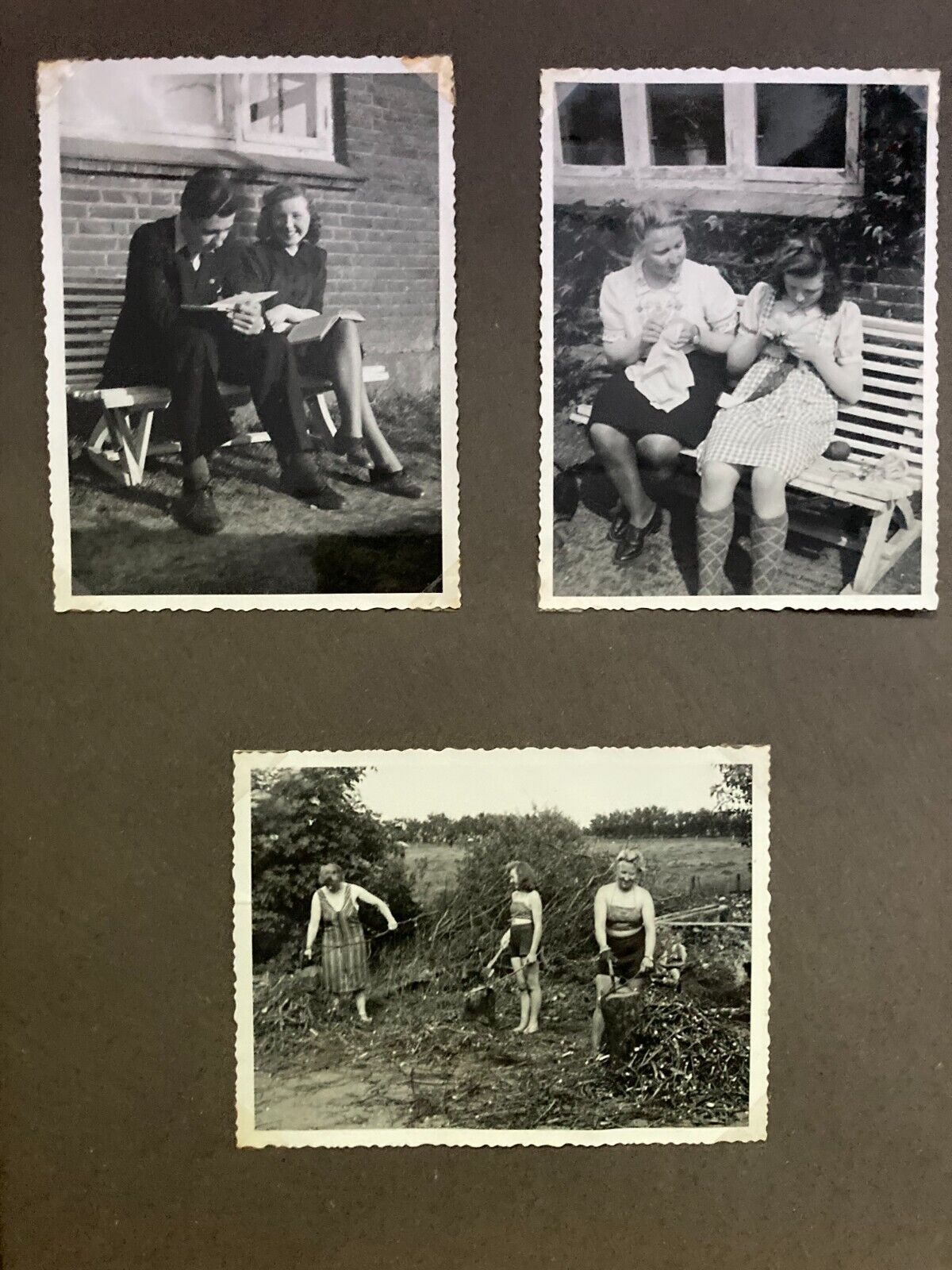 Daily Family Life in Denmark 1940s Unique Vintage Photo Album +75 pcs