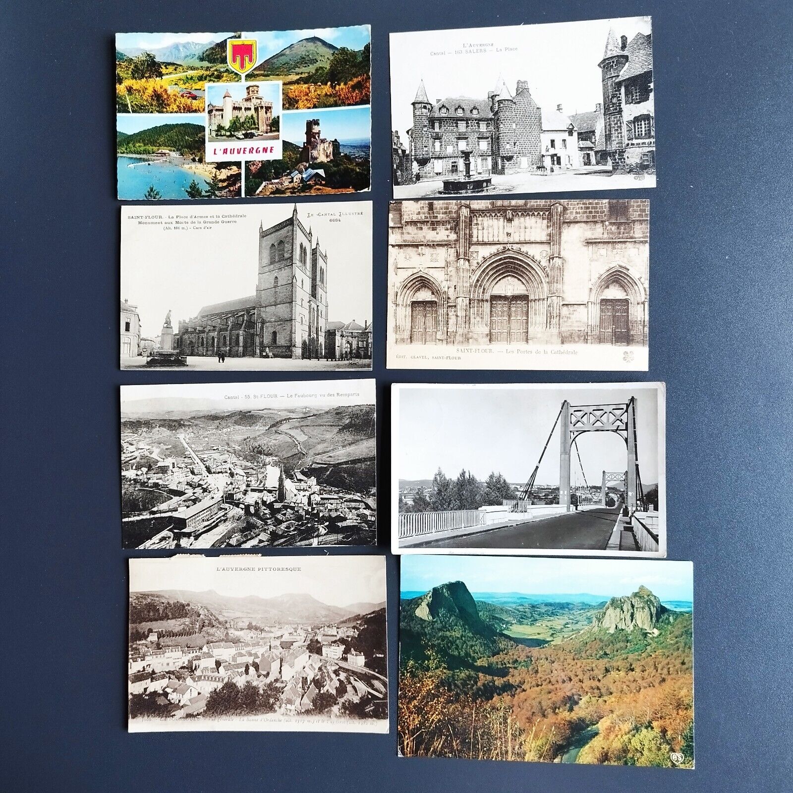 France Auvergne  52 vintage postcards