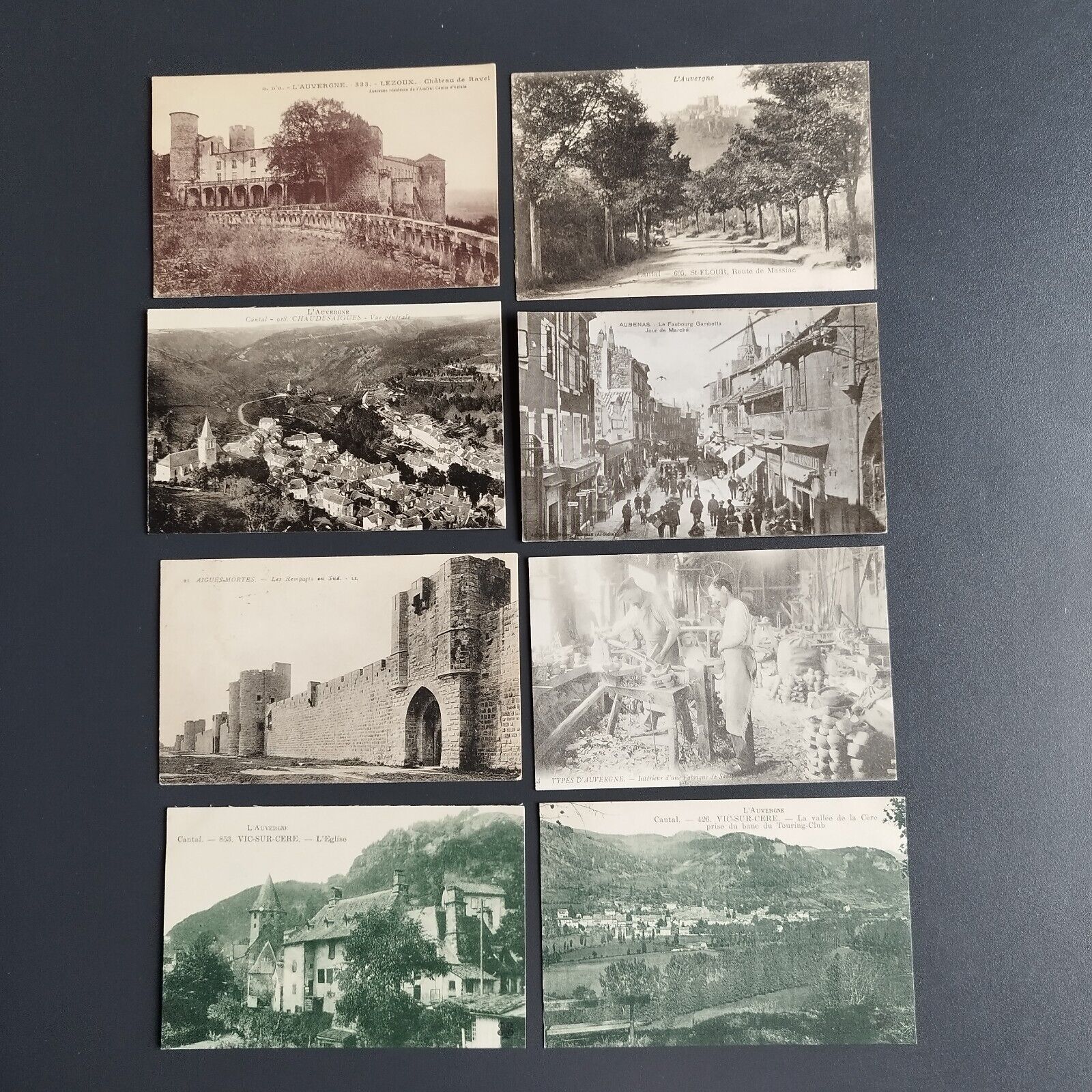 France Auvergne  52 vintage postcards