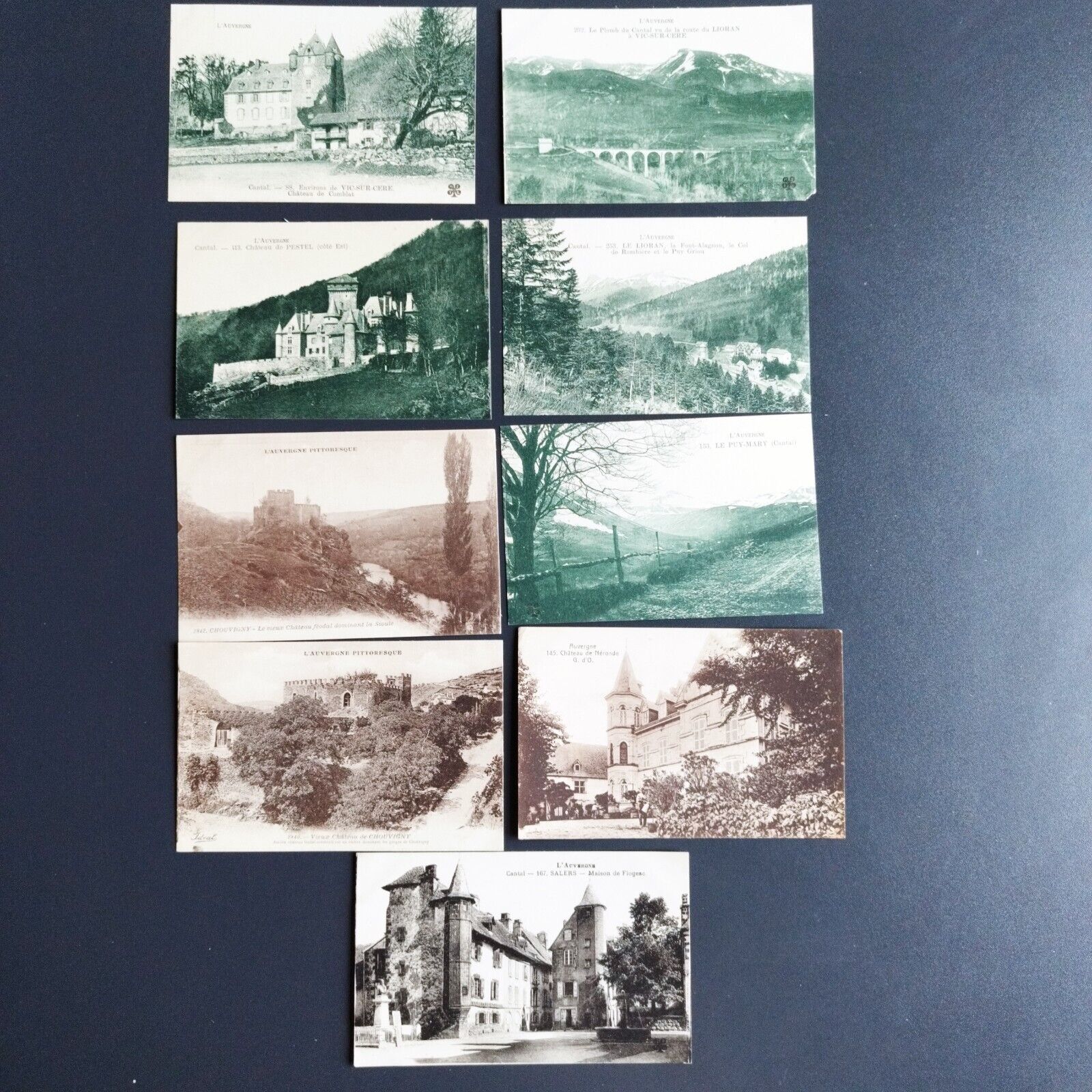 France Auvergne  52 vintage postcards