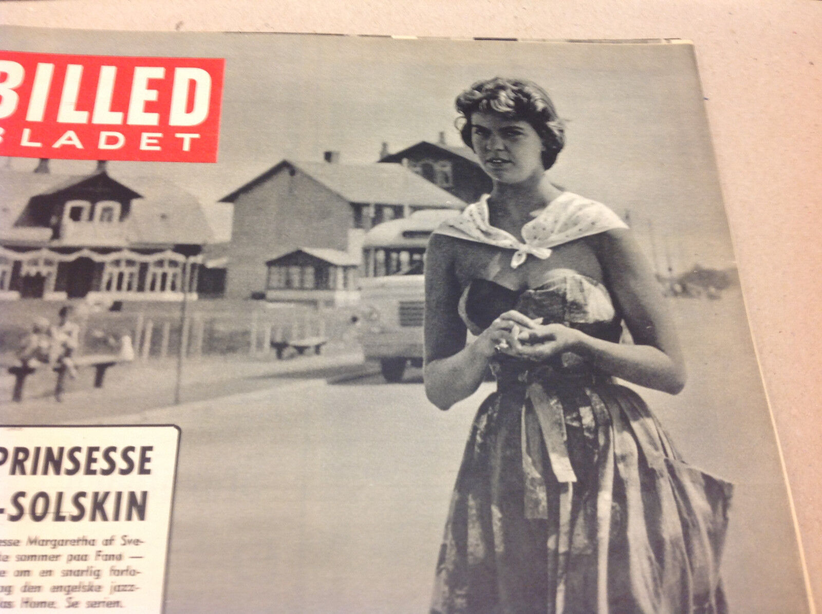 PRINCESS MARGARETHA SWEDEN ON FRONT COVER VTG DANISH Magazine Billed-Bladet 1958