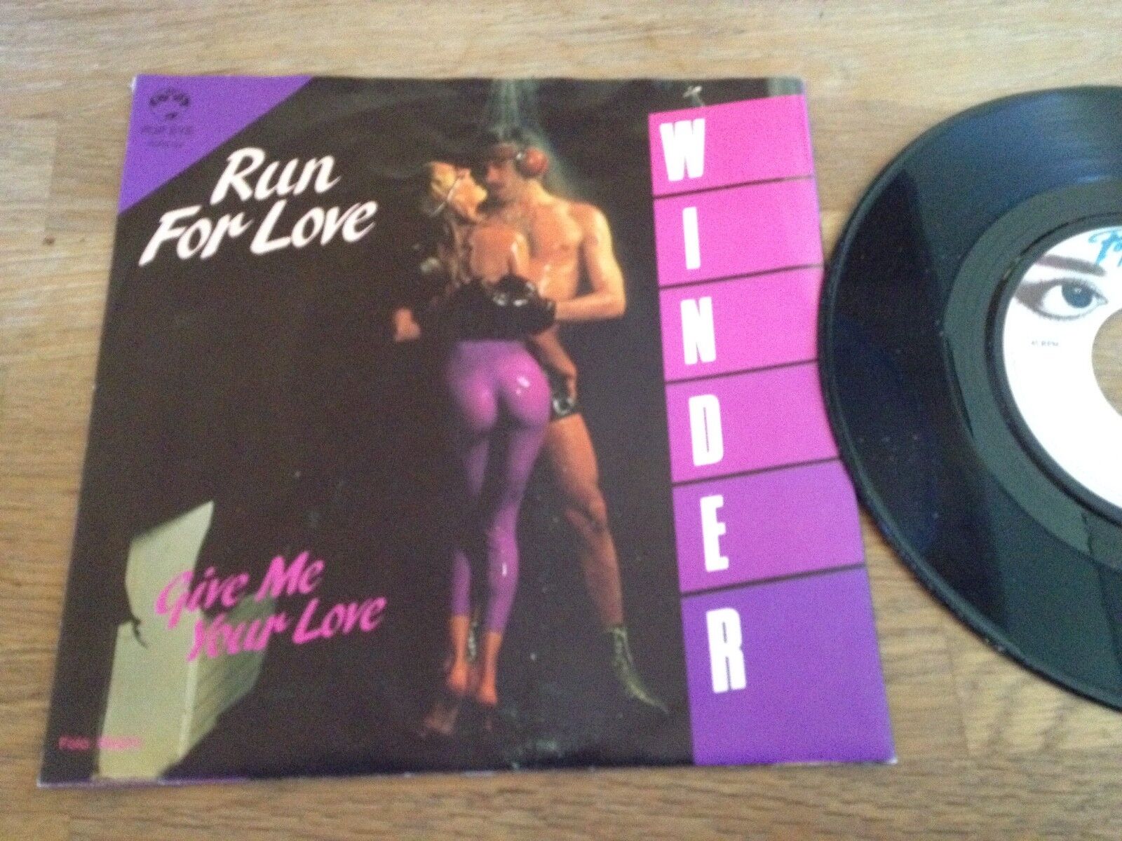 WINDER "RUN FOR LOVE"/ GIVE ME YOUR LOVE ITALO DISCO SINGLE NCB FOR SCANDINAVIAN