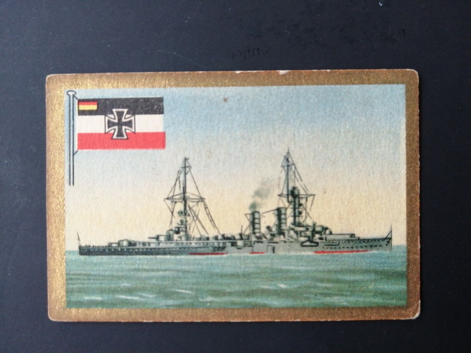 German SABA tobacco ship trading card 1931-33No 174 Kreutzer "Emden "